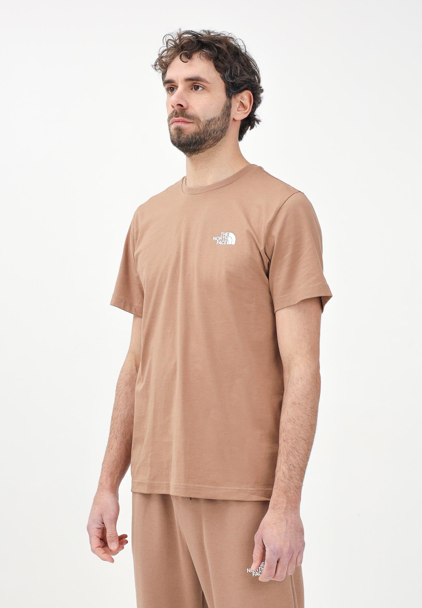 THE NORTH FACE T-shirt a manica corta Simple Dome marrone da uomo NF0A87NG6IH1 . THE NORTH FACE