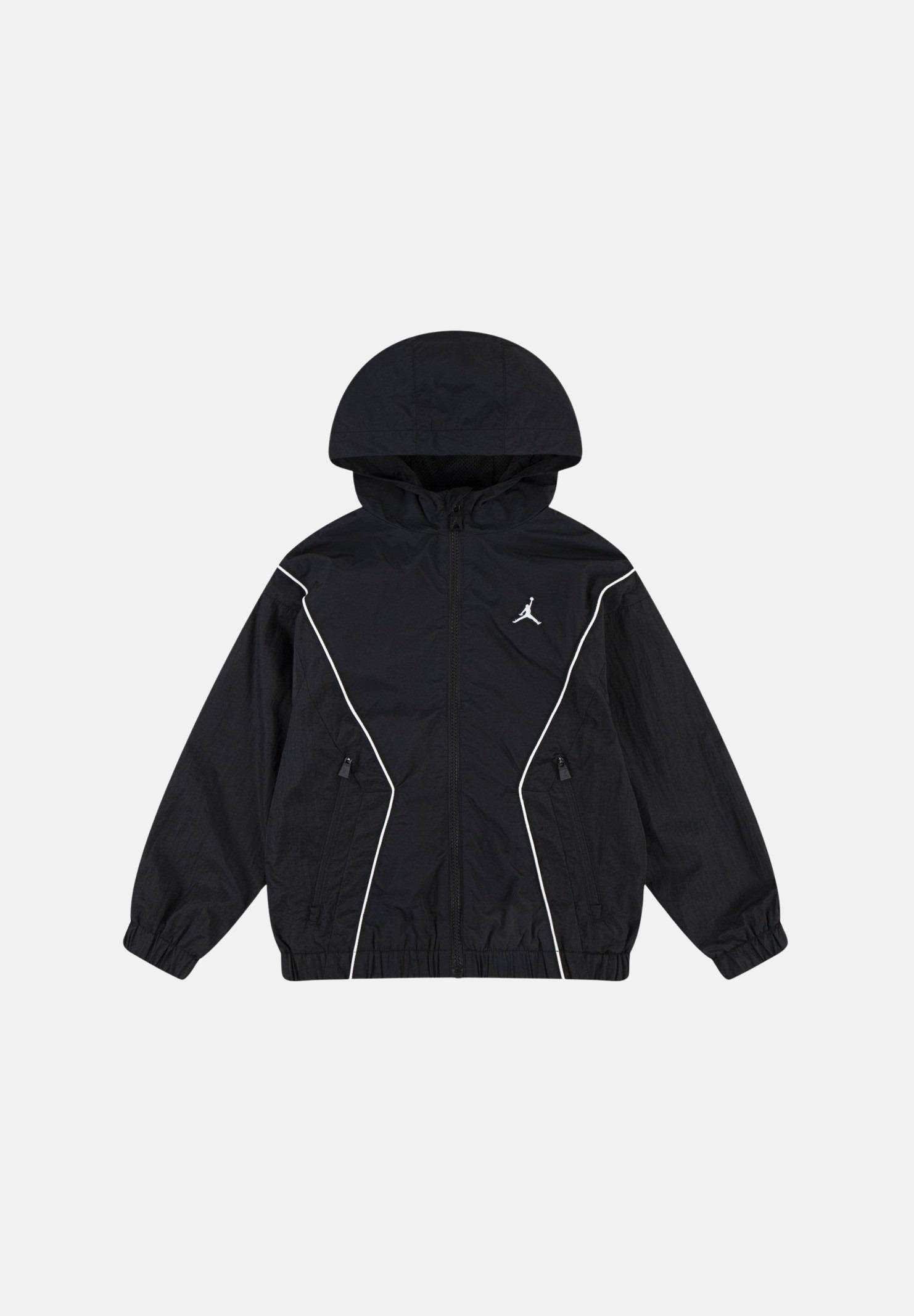 JORDAN Giacca a vento Essential Draft nera per bambino e bambina 95D689 023 JORDAN