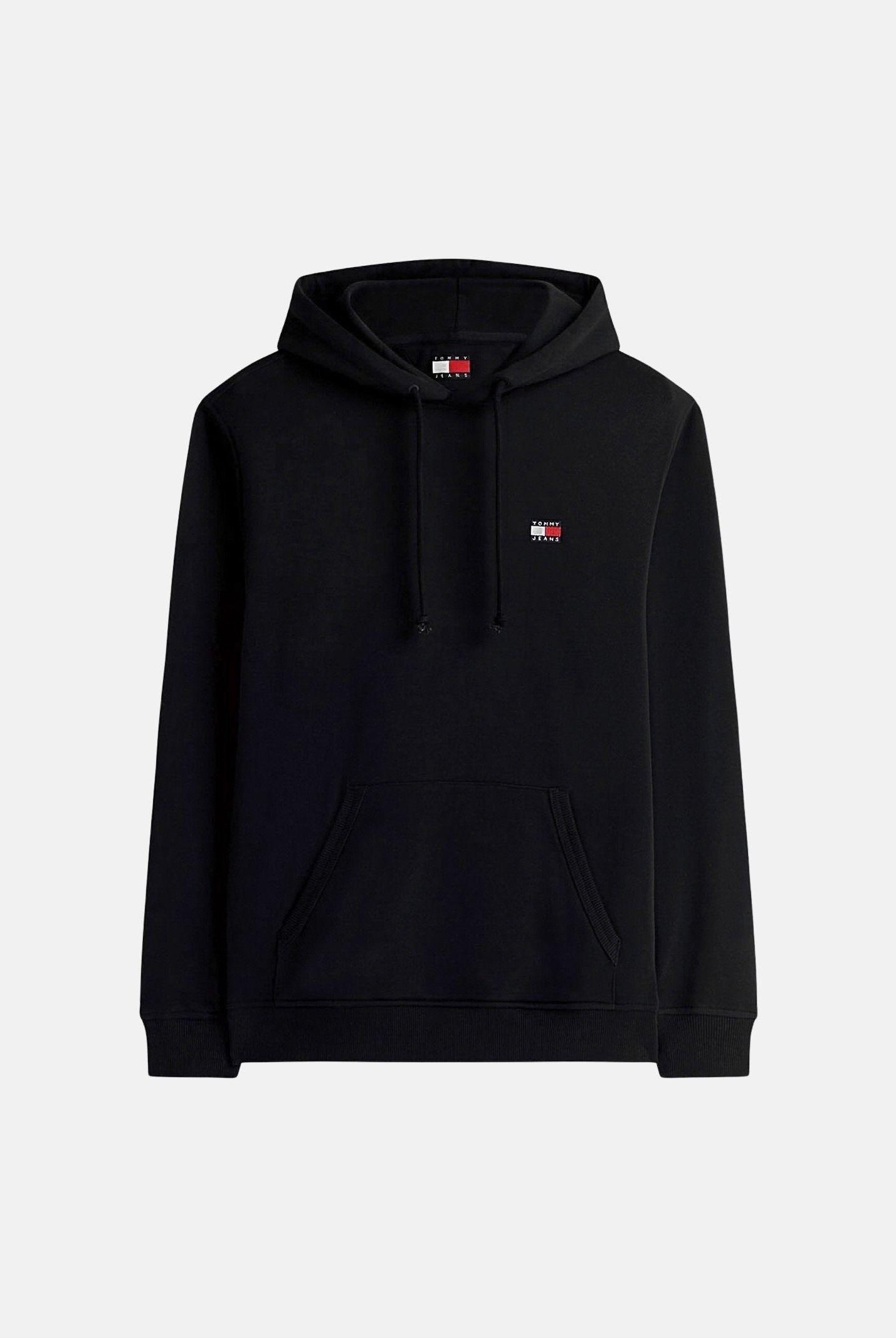 TOMMY JEANS Fellpa con cappuccio TJM Regular Badge Hoodie nera, uomo. DM0DM21922 BDS TOMMY JEANS