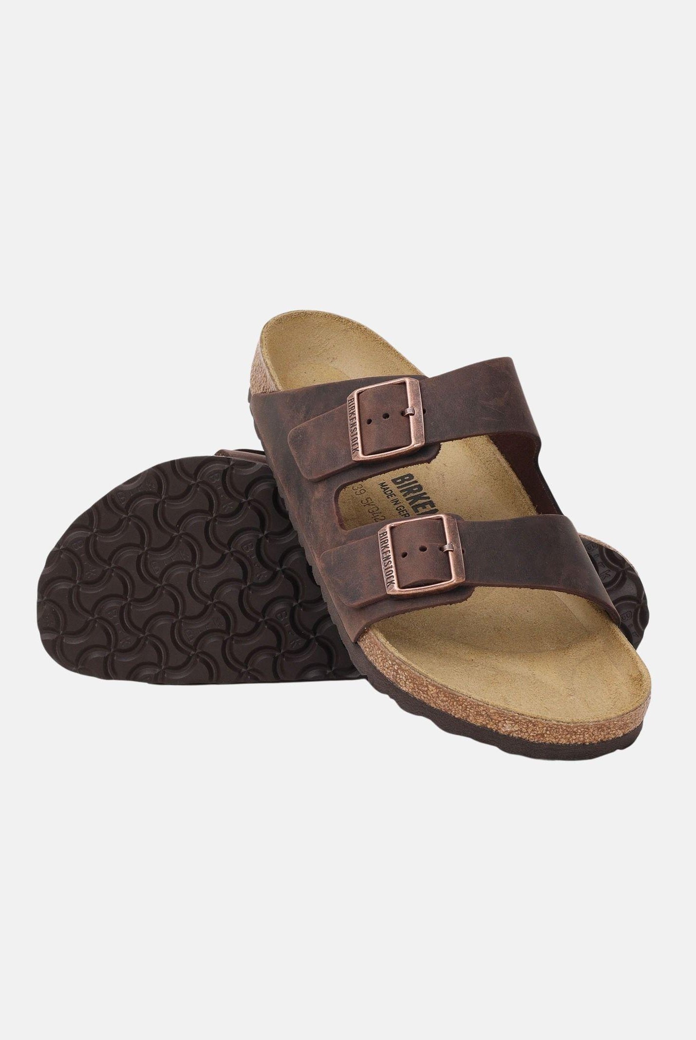 BIRKENSTOCK Ciabatte Arizona marroni per uomo e donna 052531 . BIRKENSTOCK
