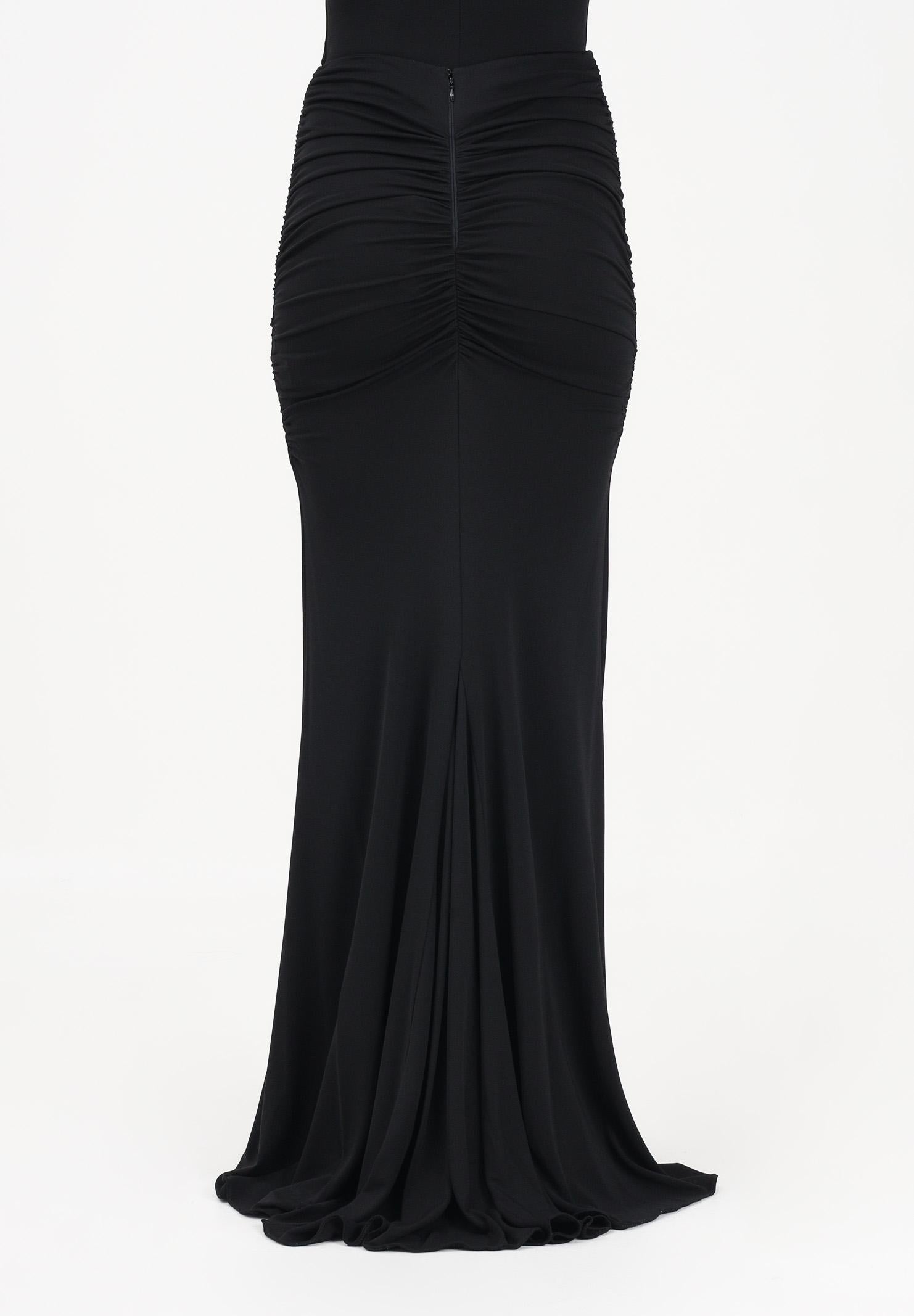 ELISABETTA FRANCHI Gonna lunga nera da donna GO16263E2 110 ELISABETTA FRANCHI