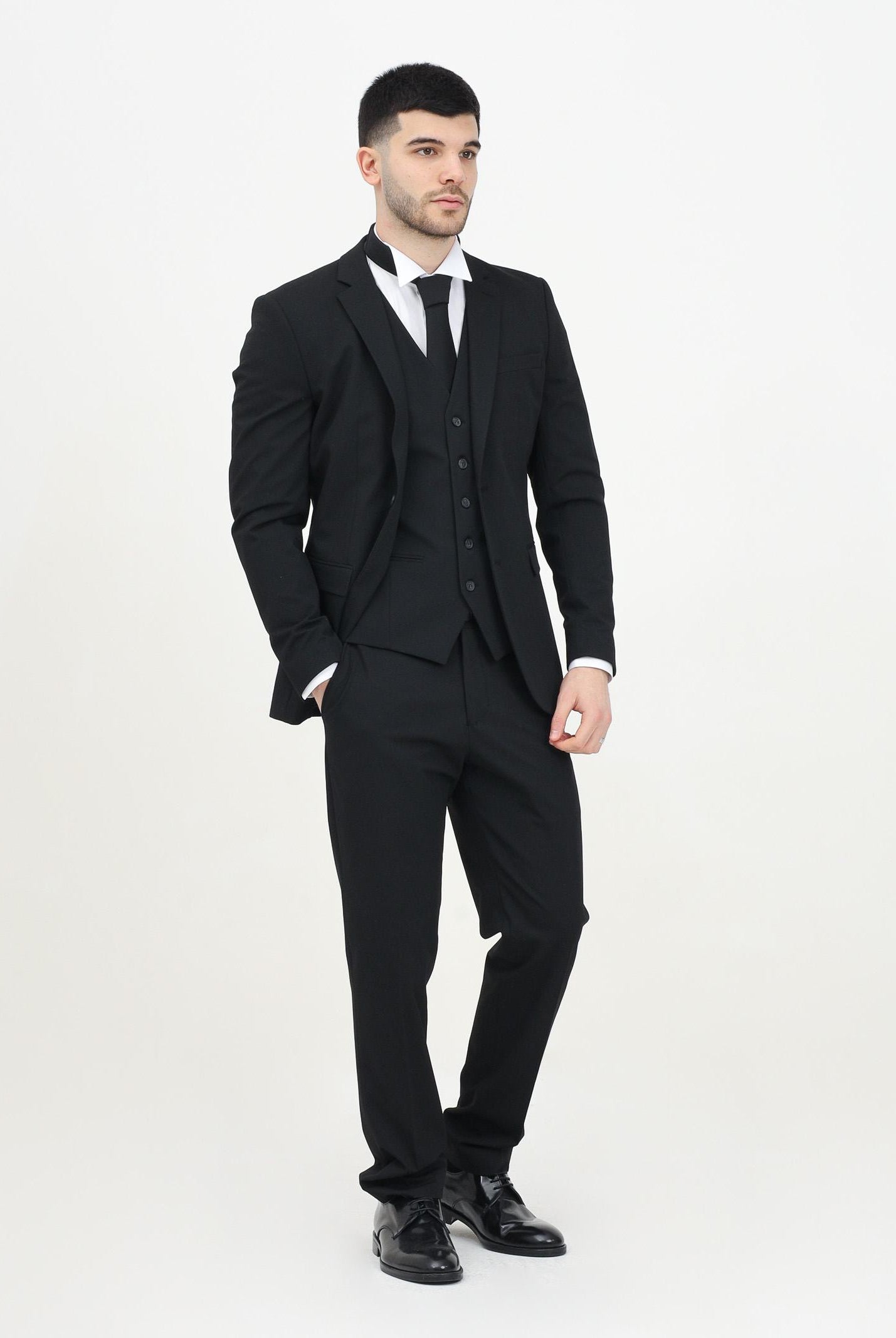 SELECTED HOMME Pantaloni eleganti neri da uomo 16087825 BL SELECTED HOMME