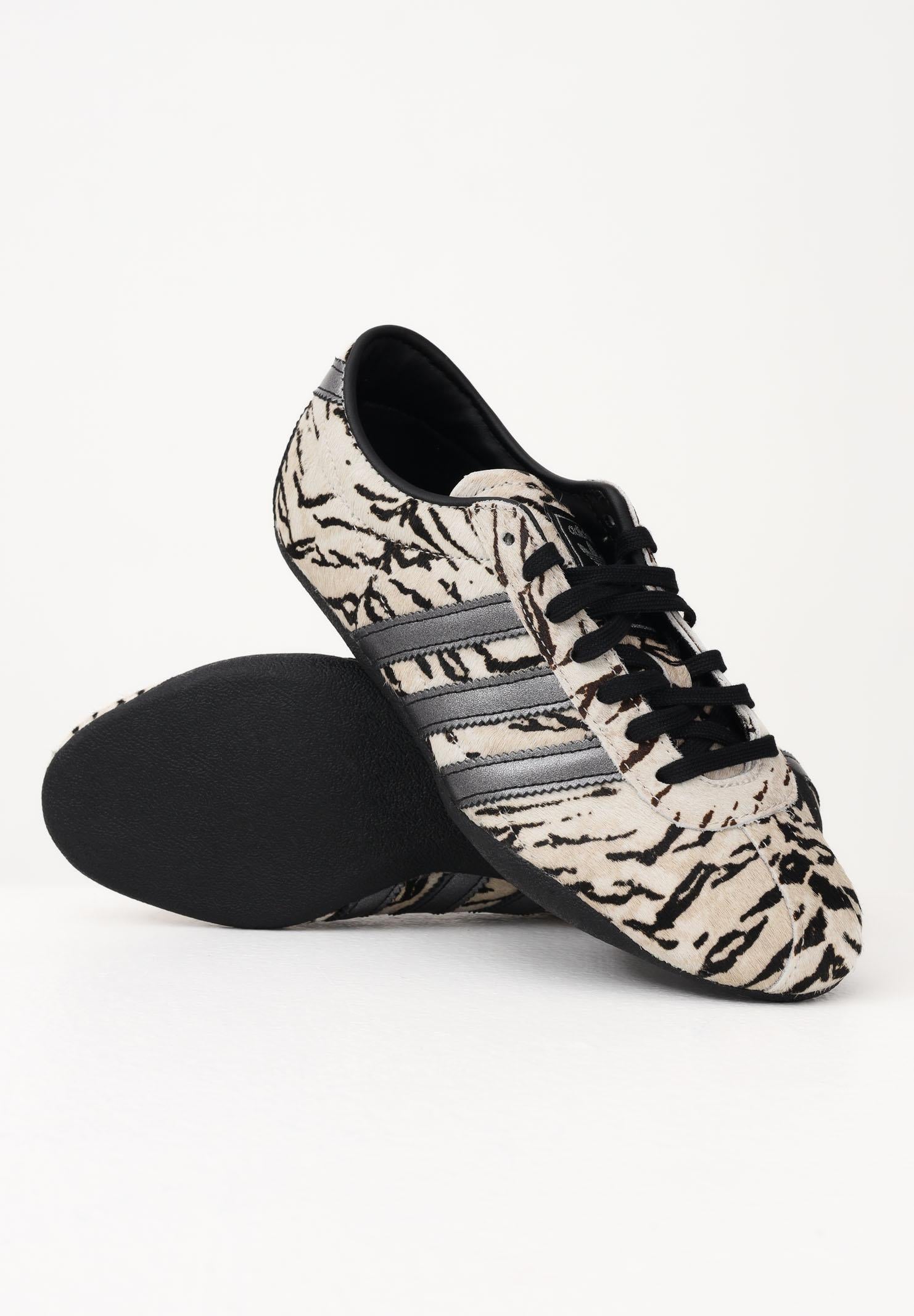 ADIDAS ORIGINALS Sneakers TOKYO nere e panna da donna con stampa animalier KI4173 . ADIDAS ORIGINALS