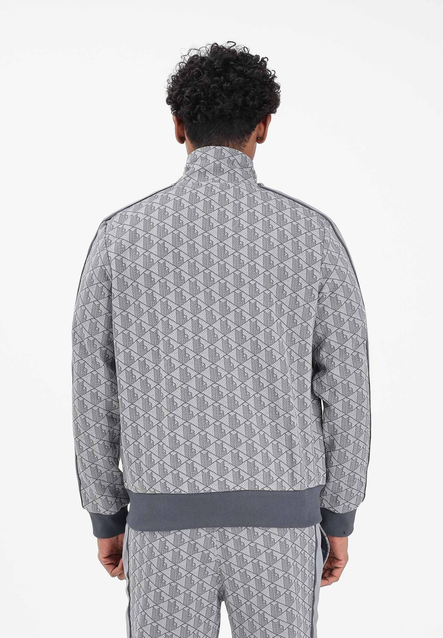 LACOSTE Felpa con zip Paris grigia da uomo SH1368 41I LACOSTE