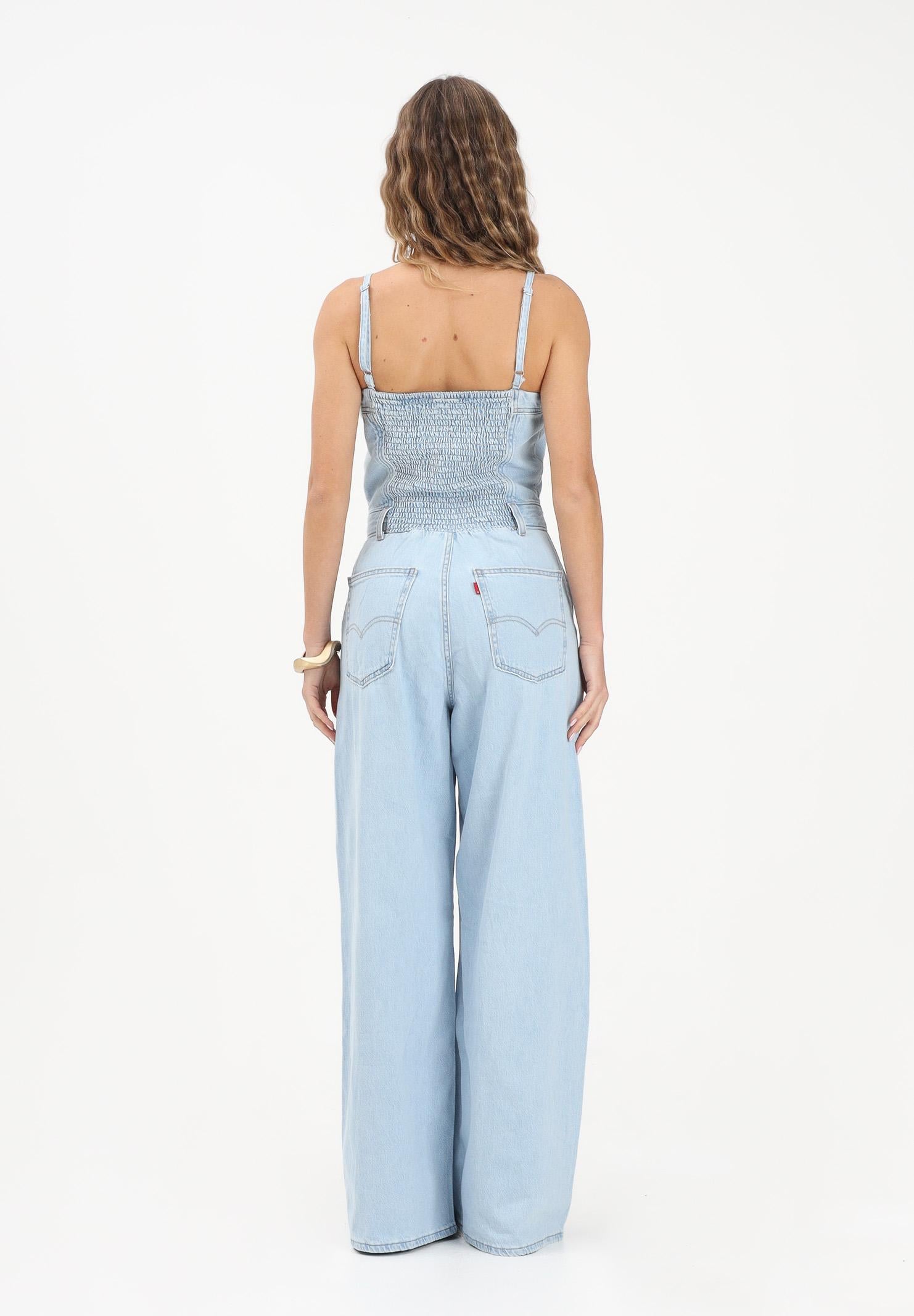 LEVI'S Tuta Bustier Lightweight in denim chiaro da donna 001WC-0005 . LEVI'S®