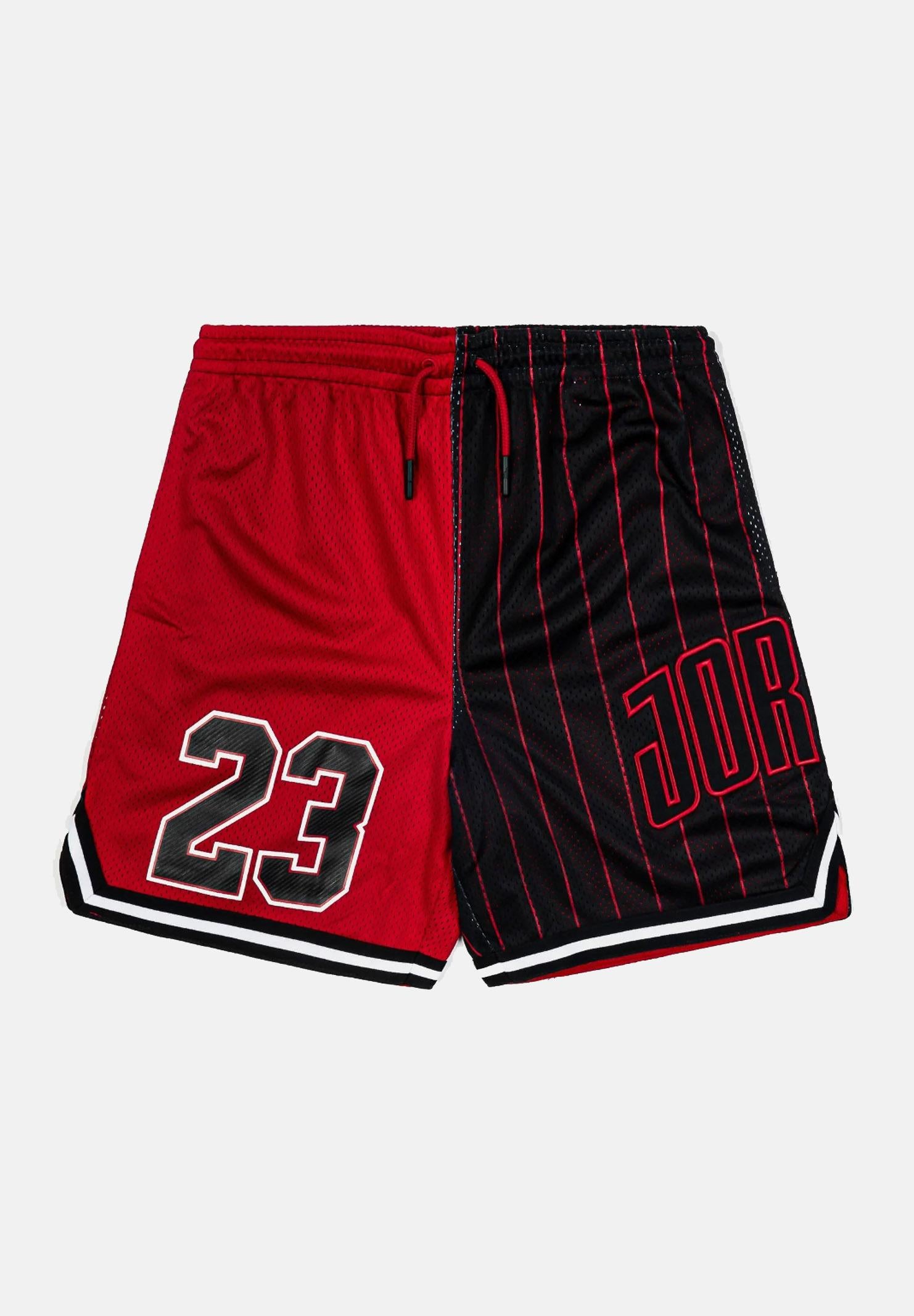 JORDAN Shorts Playoff nero e rosso da bambino 95D957 R78 JORDAN