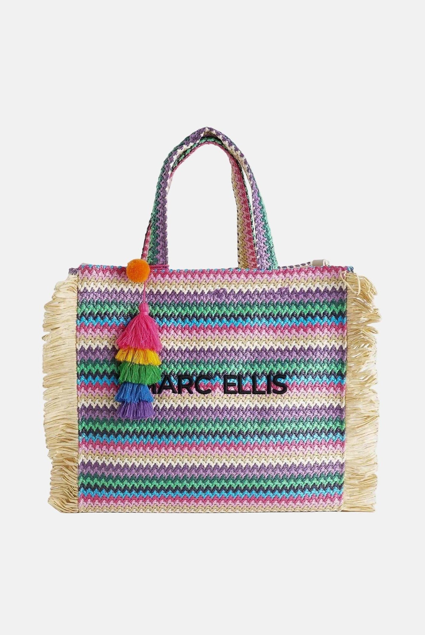 MARC ELLIS Borsa BUBY S CLAIRE L in rafia multicolore da donna BUBY-S-CLAIRE-L MUPI MARC ELLIS