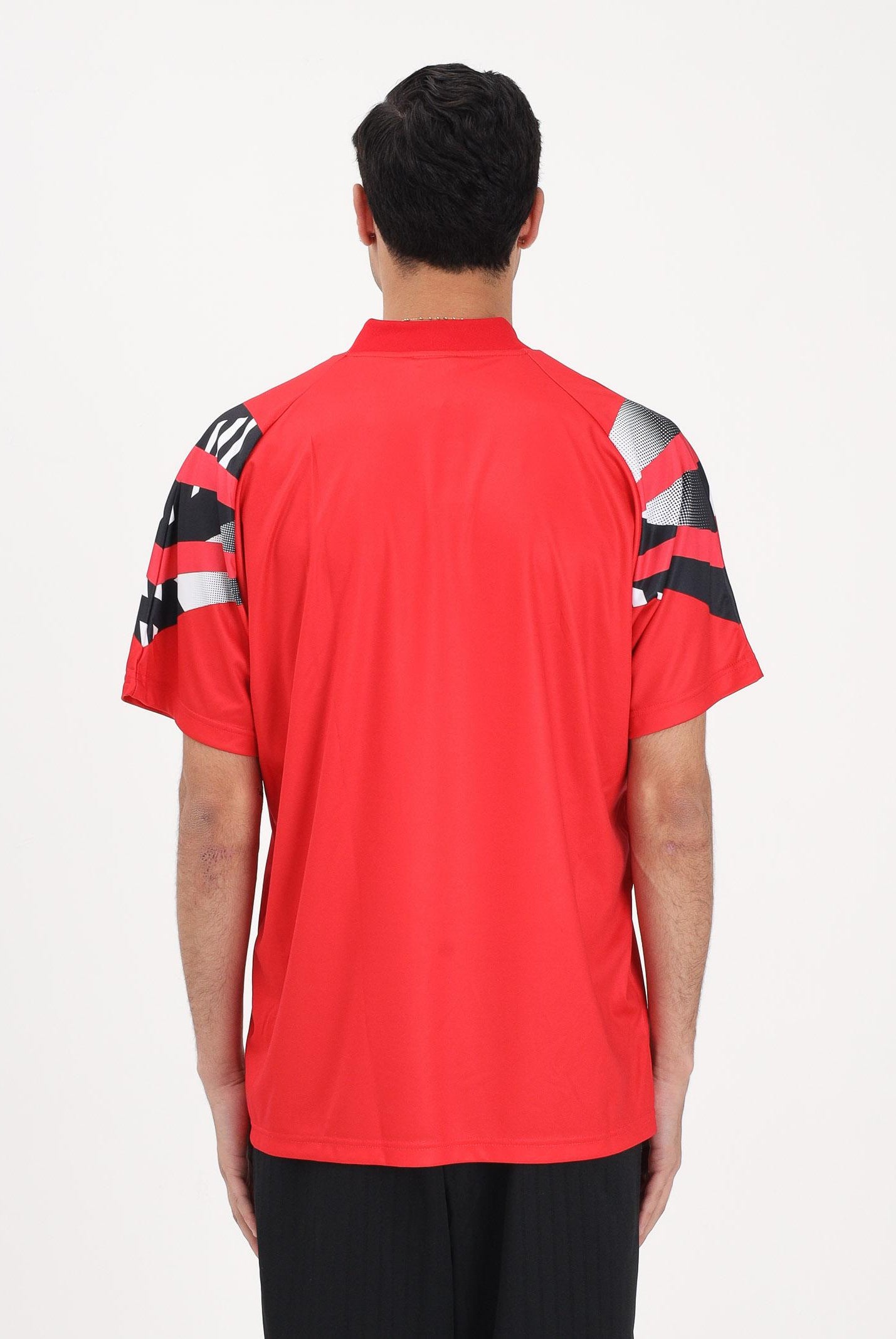 ADIDAS ORIGINALS T-shirt a manica corta Santiago AOP Infill rossa da uomo KS5501 . ADIDAS ORIGINALS