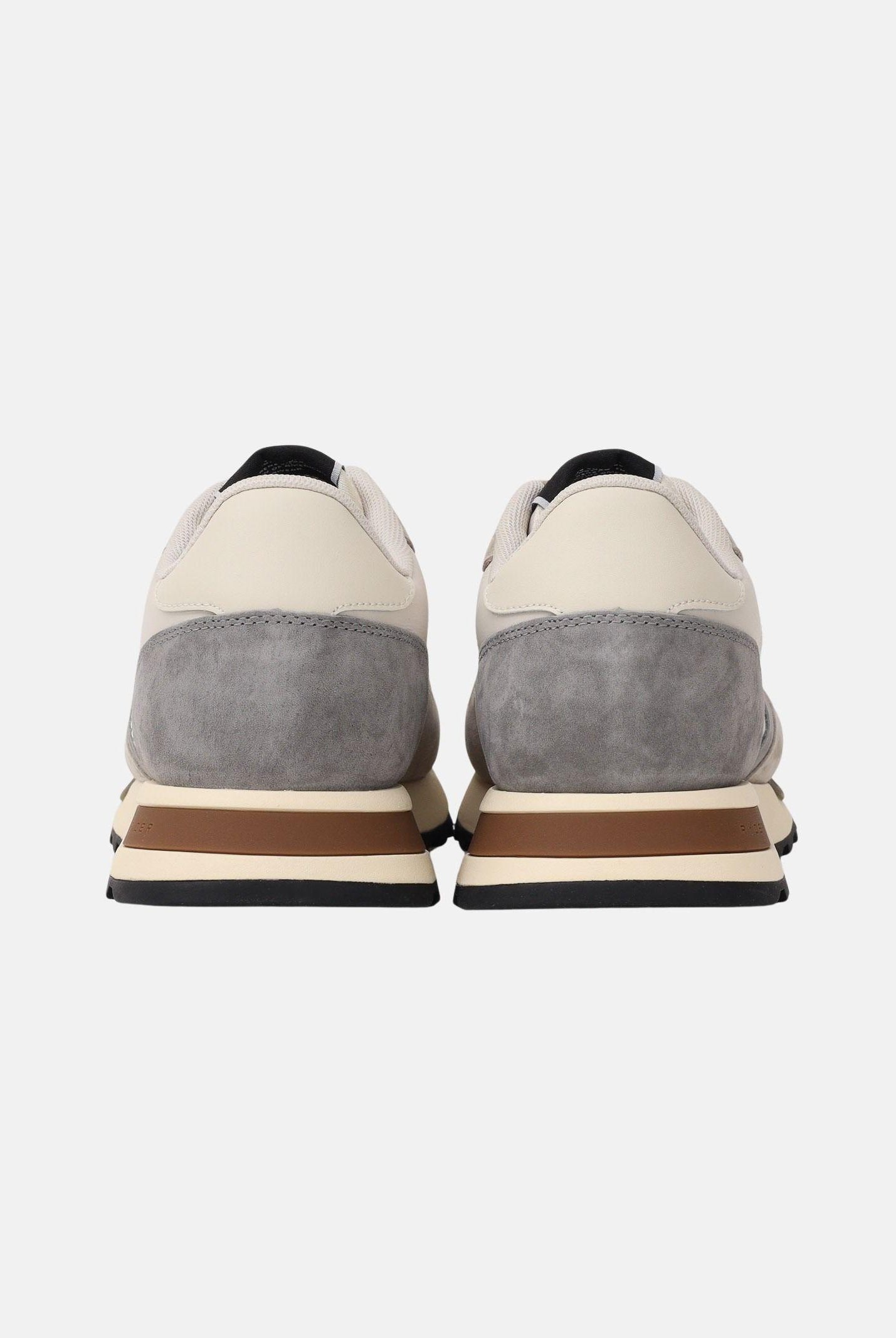 BLAUER Sneakers panna e grigie da uomo con logo S6RYDER01-NYS CRGR BLAUER