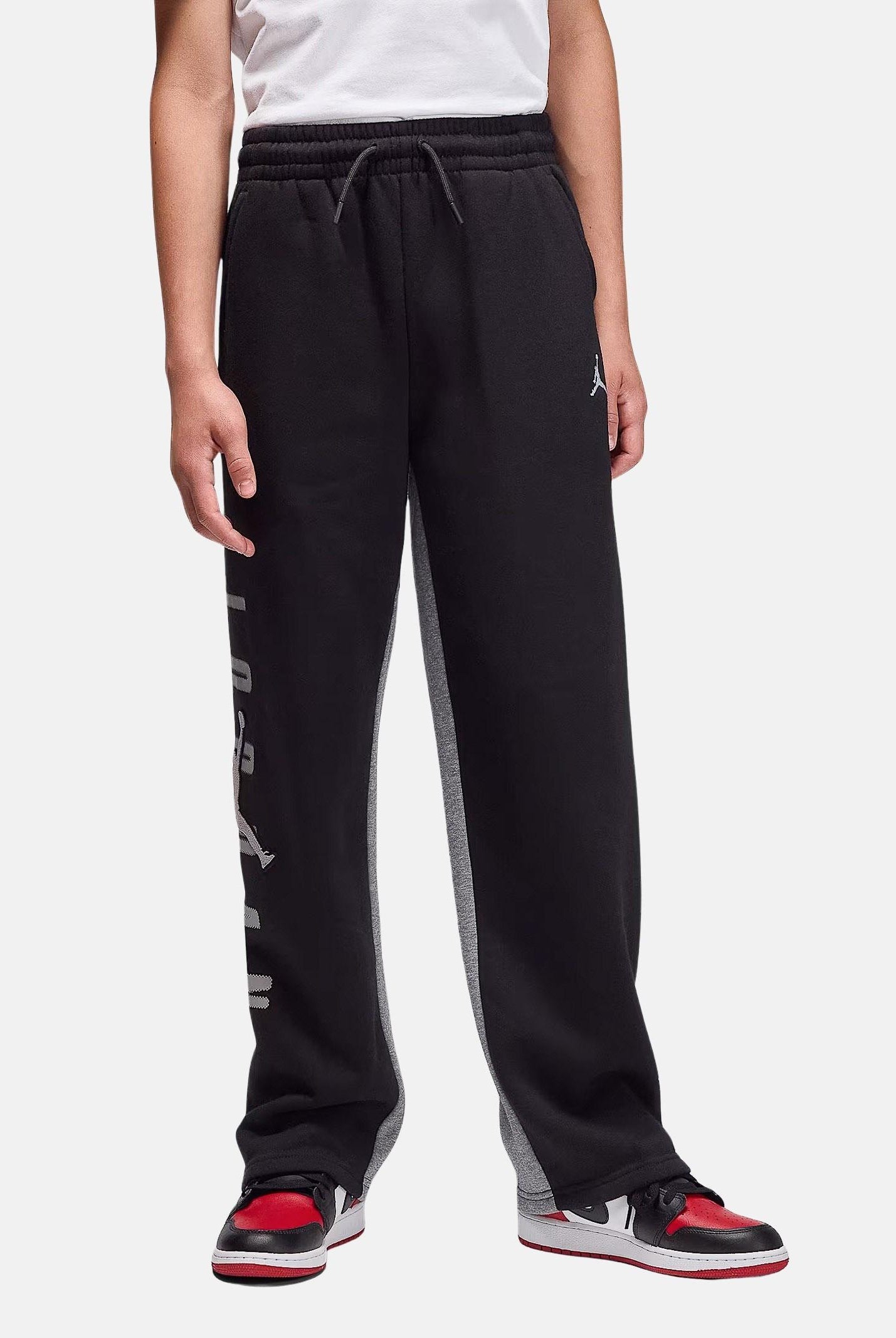 JORDAN Pantalone sportivo Future Flight Fleece nero per bambino e bambina 95F220 023 JORDAN