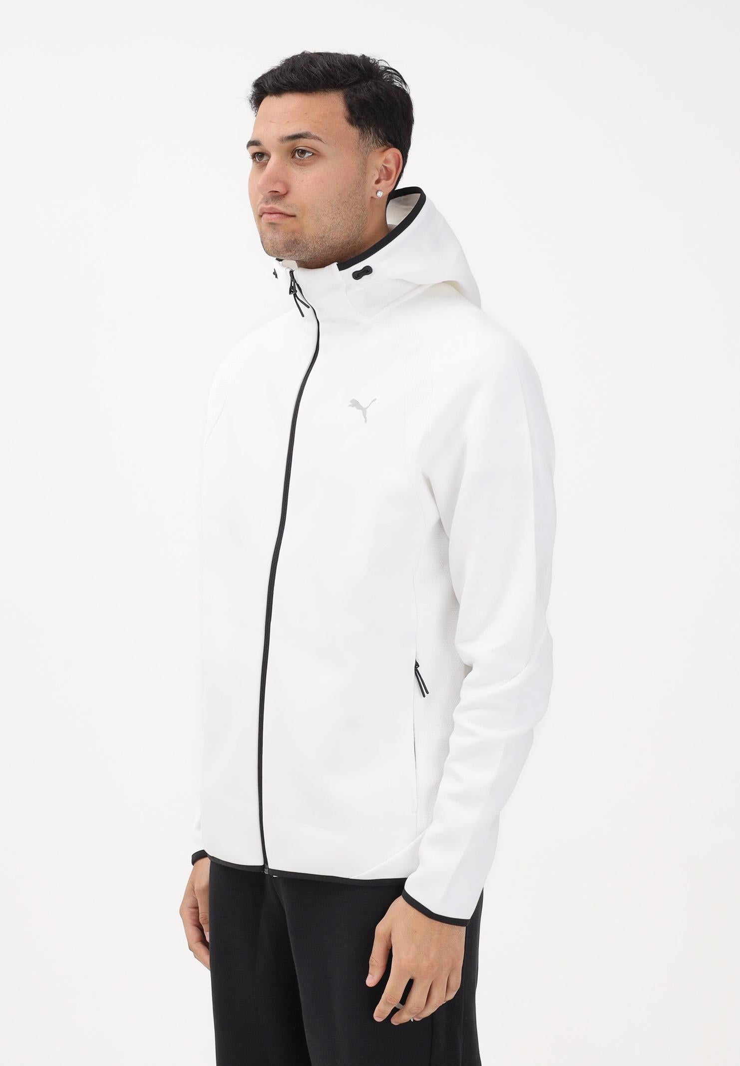 PUMA Felpa con zip Evostripe bianca da uomo 692190 02 PUMA