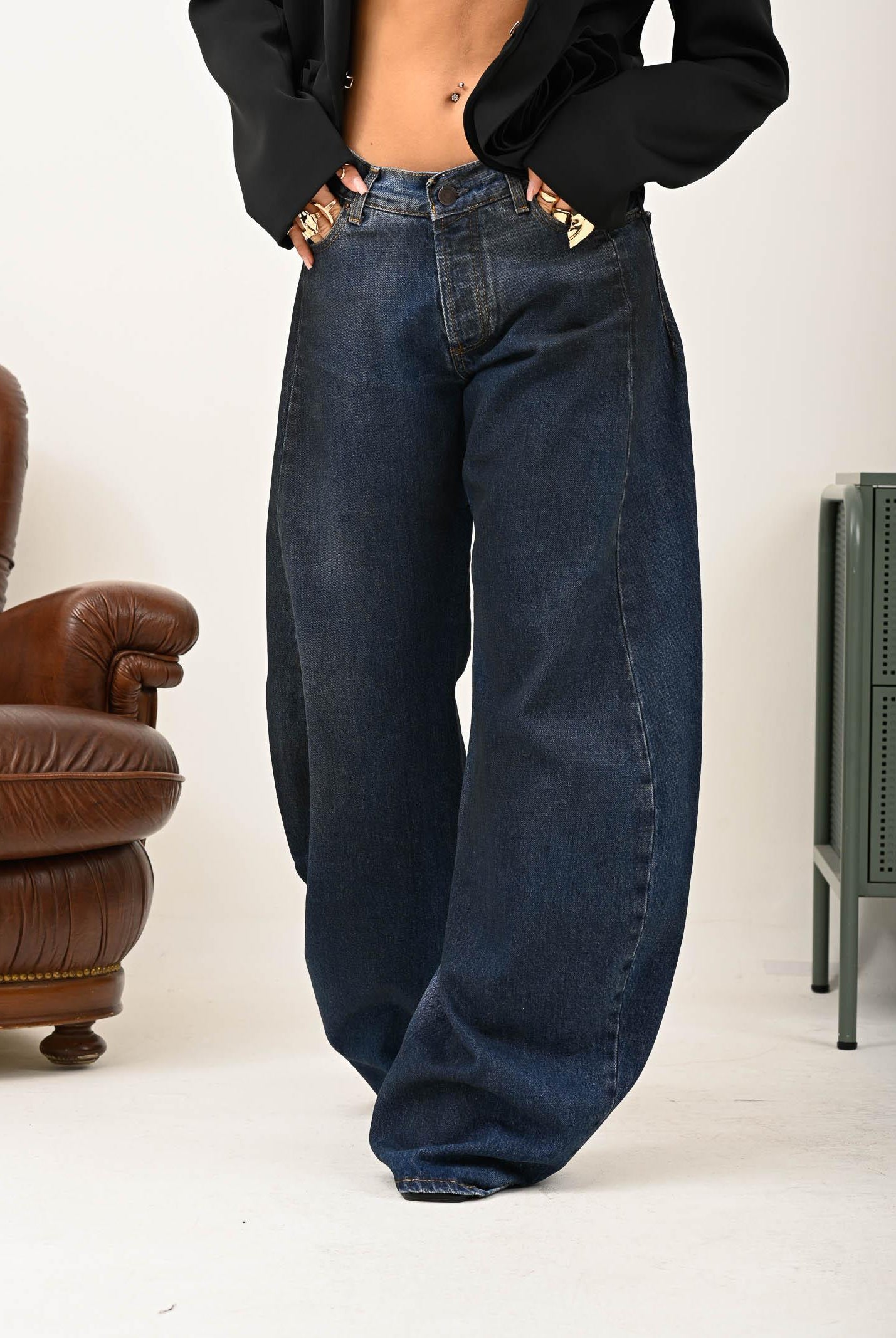 MYEM Jeans Emanuela in denim blu da donna EMANUELA1 MYEM