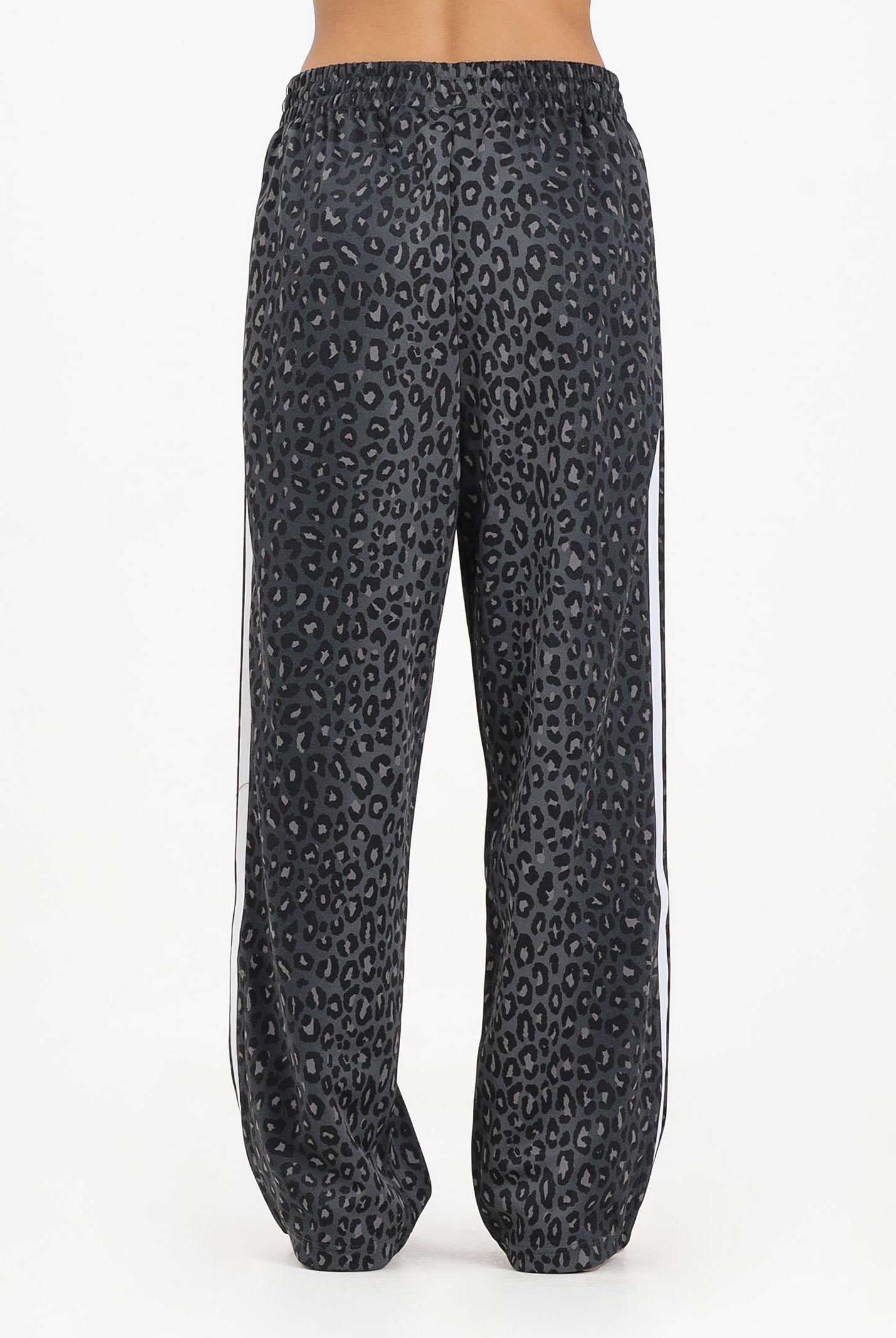 ADIDAS ORIGINALS Pantalone sportivo Firebird Loose Leopard nero da donna JV7582 ADIDAS ORIGINALS