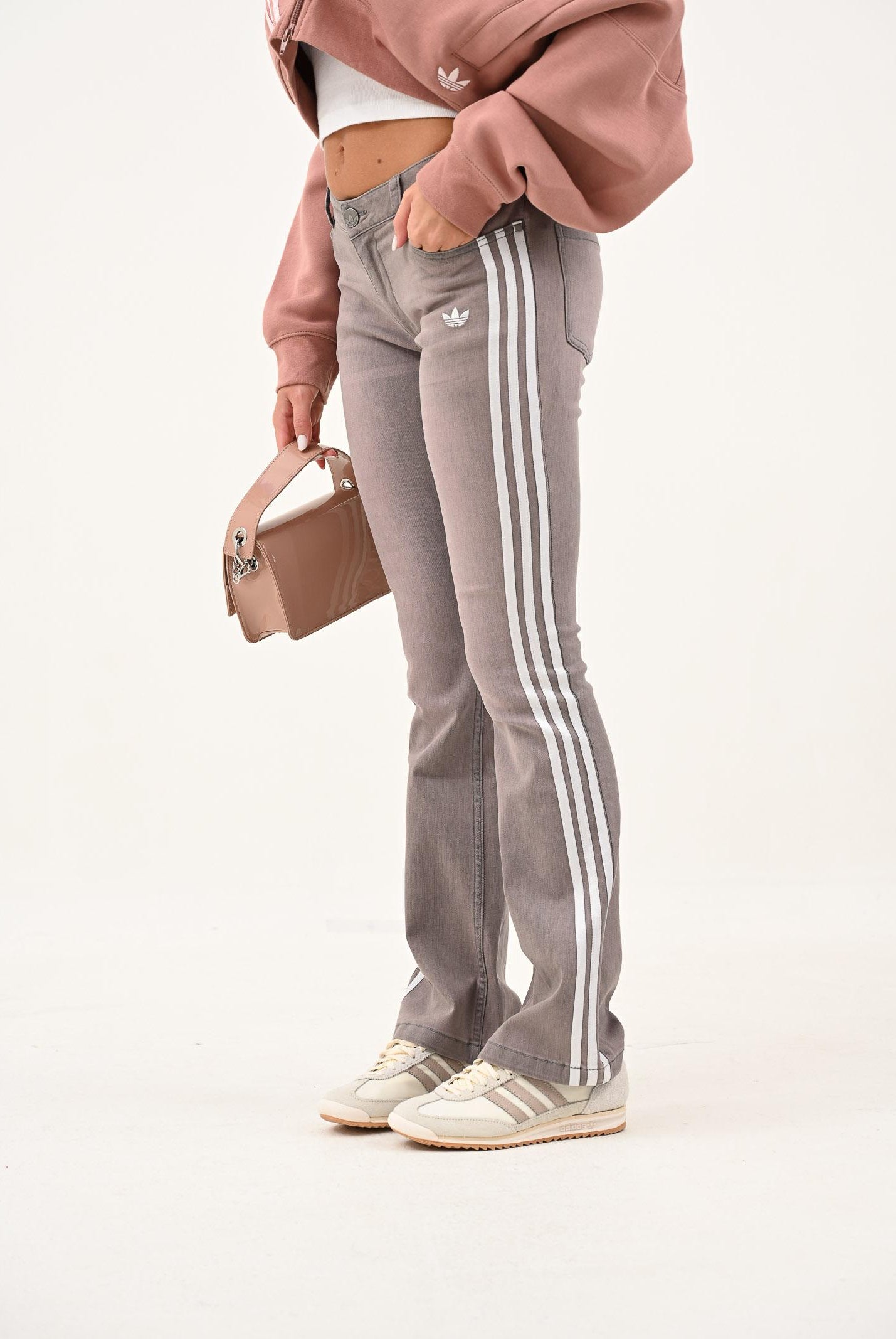 ADIDAS ORIGINALS Jeans Adilenium Season 4 Teamgeist Slim LR rosa da donna KE9803 ADIDAS ORIGINALS