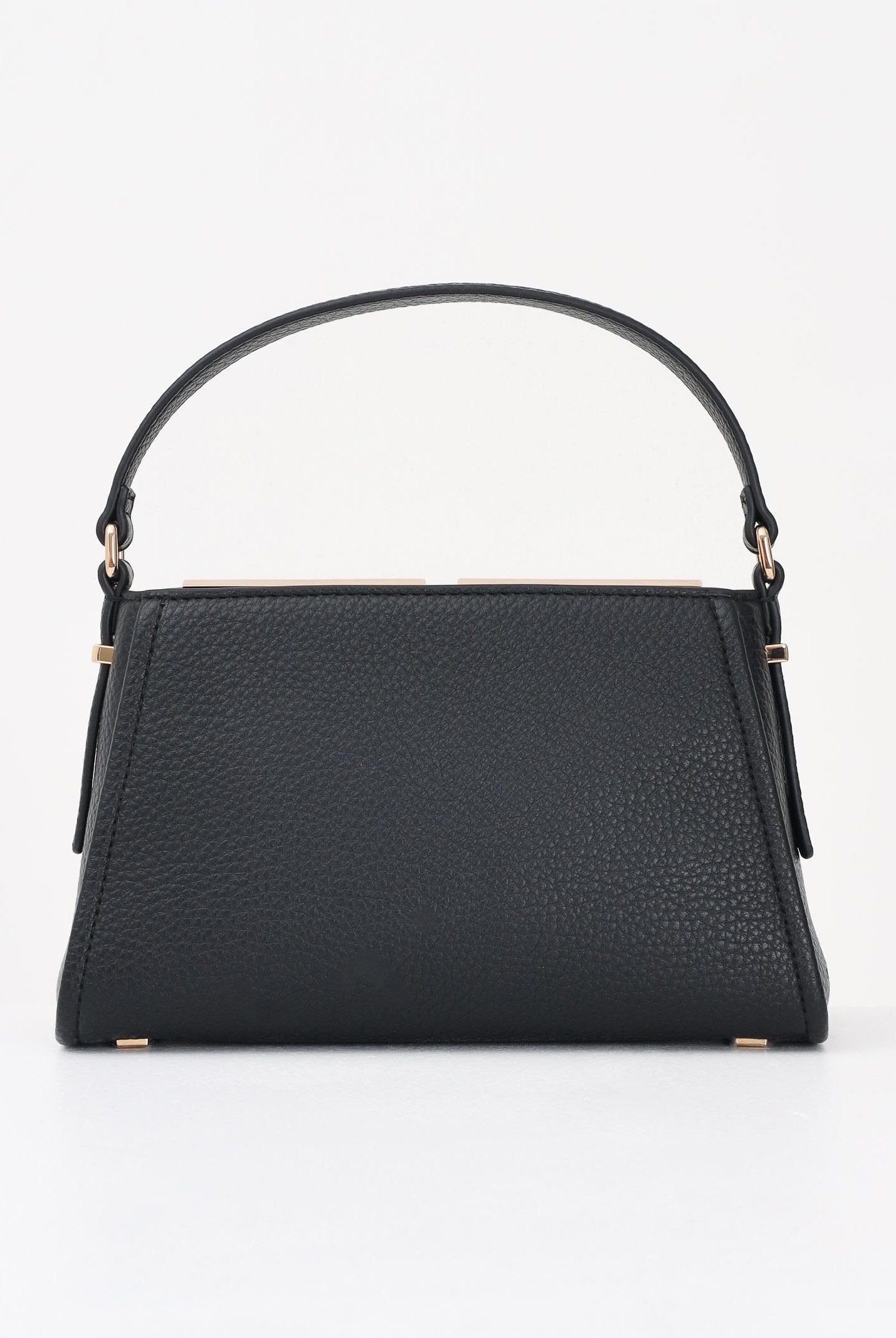 ELISABETTA FRANCHI Borsa a spalla nera da donna con logo BS36A56E2 110 ELISABETTA FRANCHI