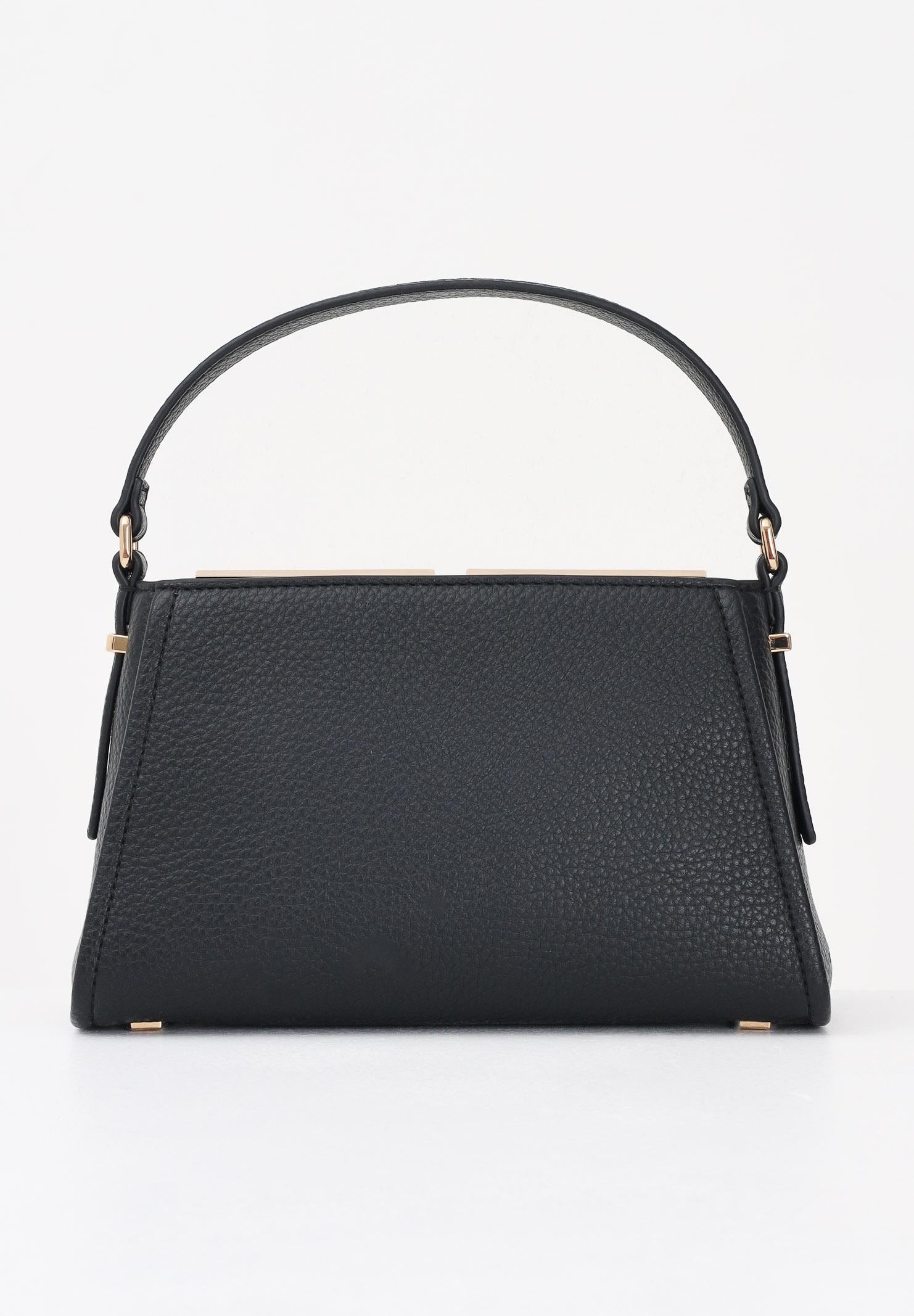 ELISABETTA FRANCHI Borsa a spalla nera da donna con logo BS36A56E2 110 ELISABETTA FRANCHI