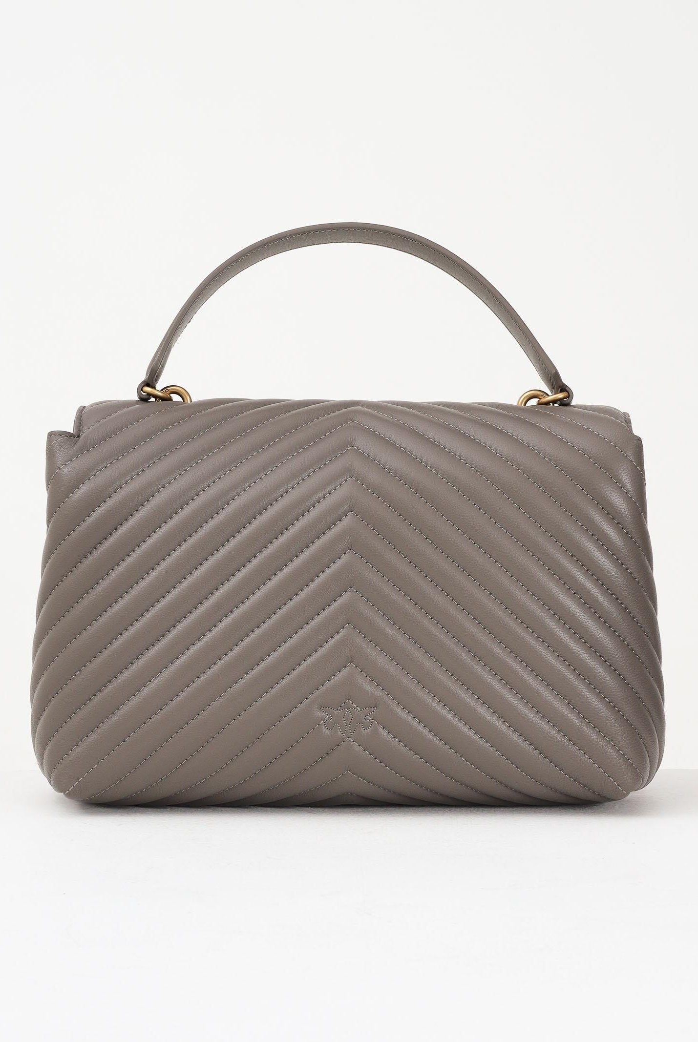 PINKO Shopper Big Love Bag Puff grigio asfalto da donna 100042A0GK K33Q PINKO