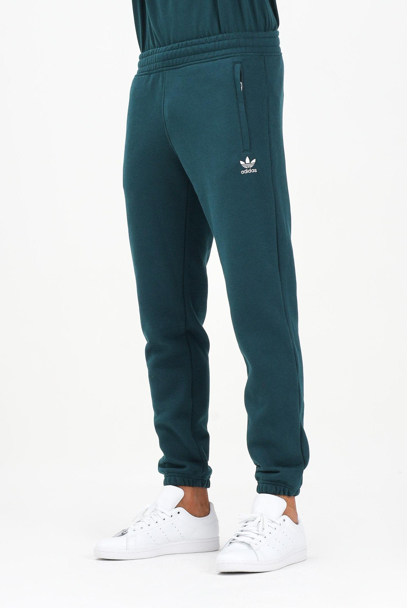 ADIDAS ORIGINALS Pantalone sportivo Trefoil Essentials verde da uomo JZ3585 ADIDAS ORIGINALS