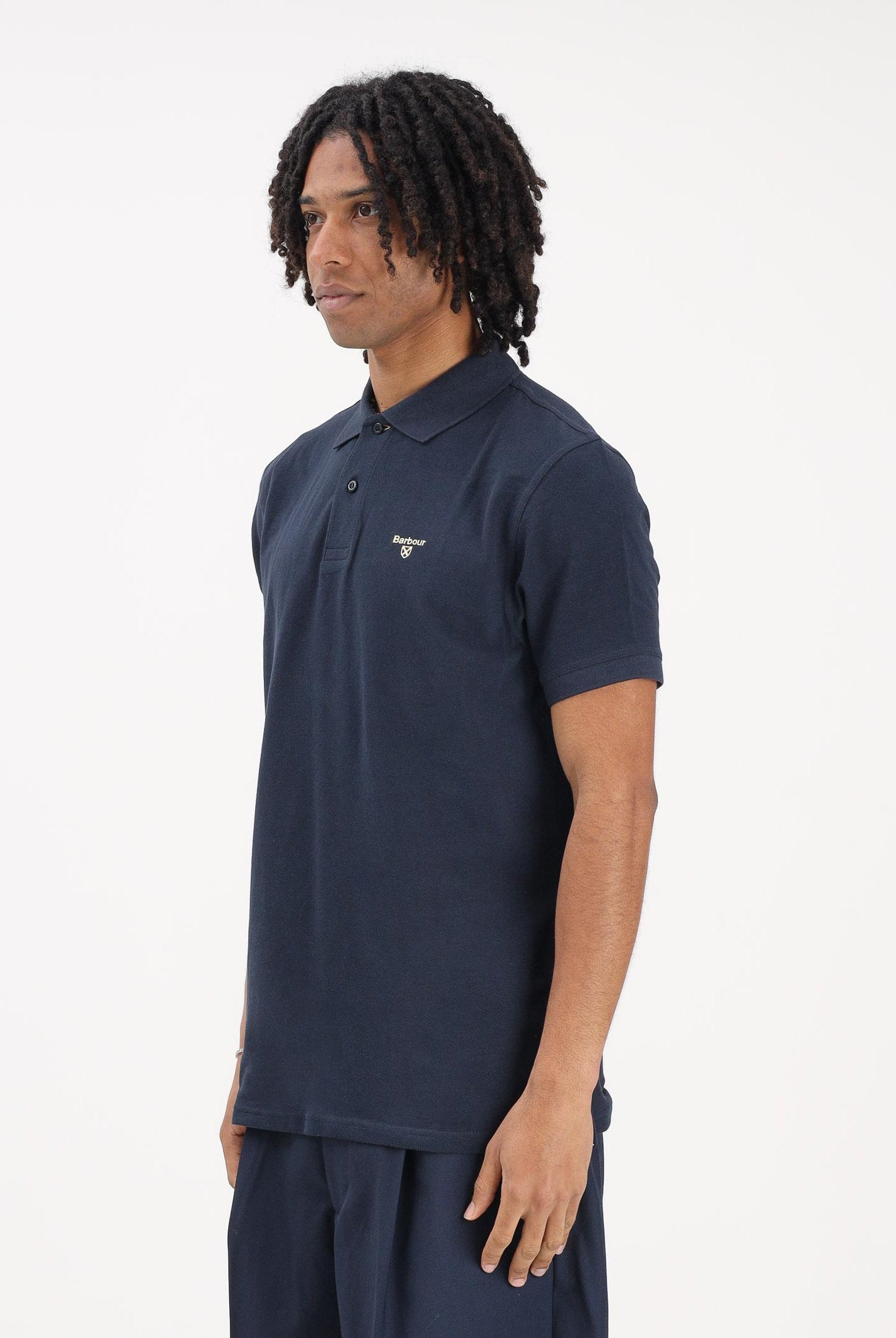 BARBOUR Polo a manica corta Sports blu da uomo 261-MML1367 NY91 BARBOUR