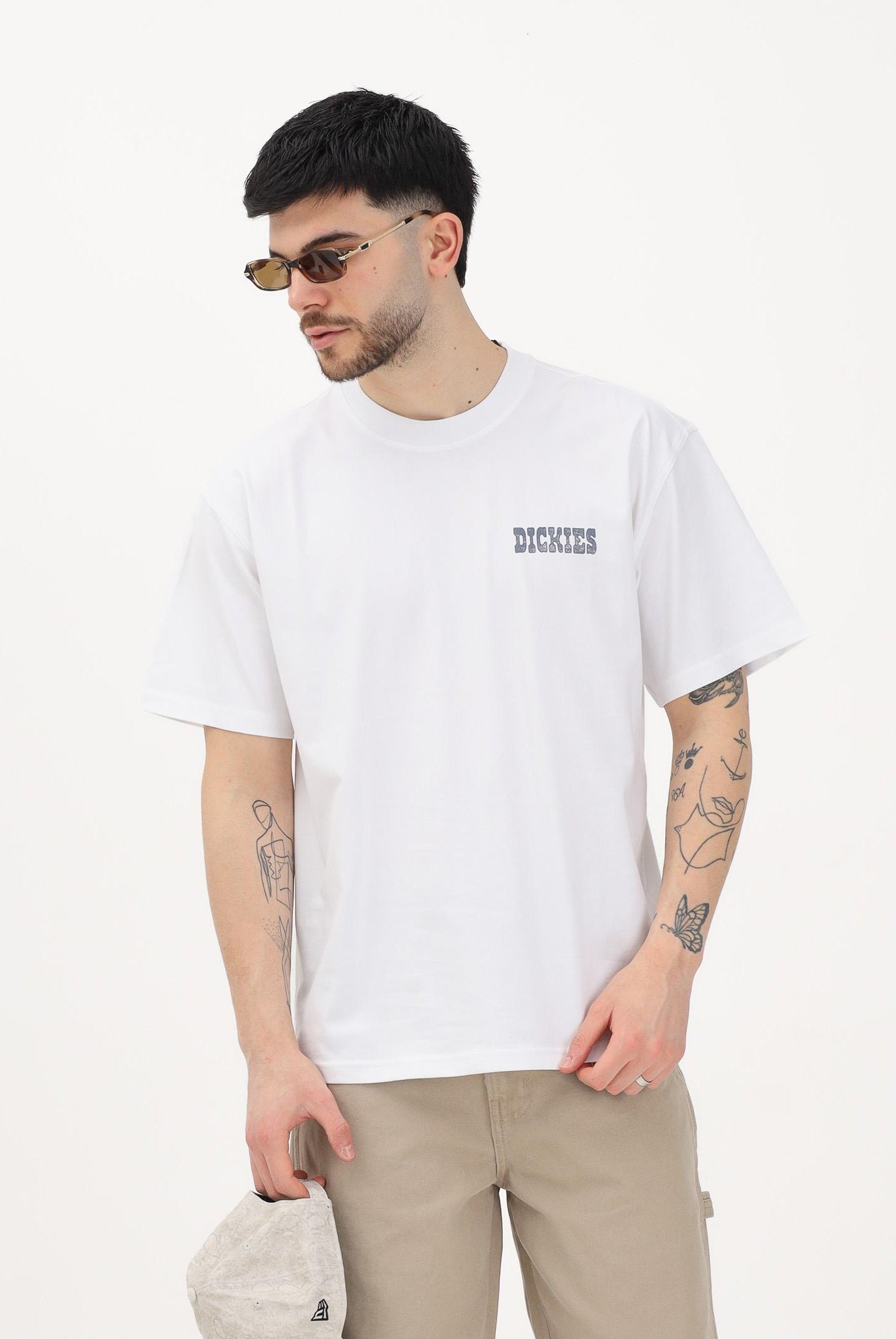 DICKIES T-shirt a manica corta Plain City bianca da uomo DK0A88JI0WH1 . DIckies