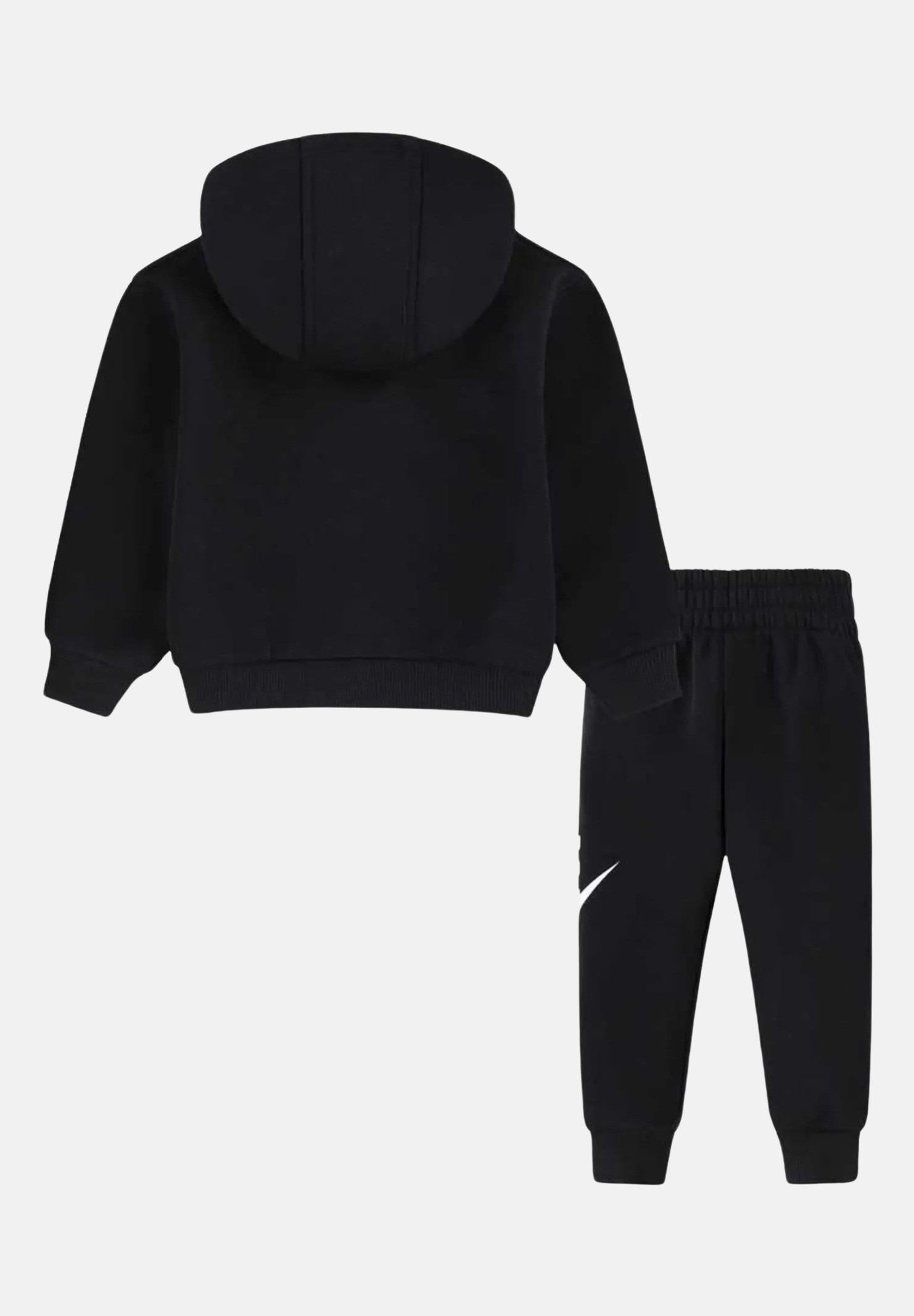NIKE Tuta nera da neonato con stampa logo 66L135 023 NIKE