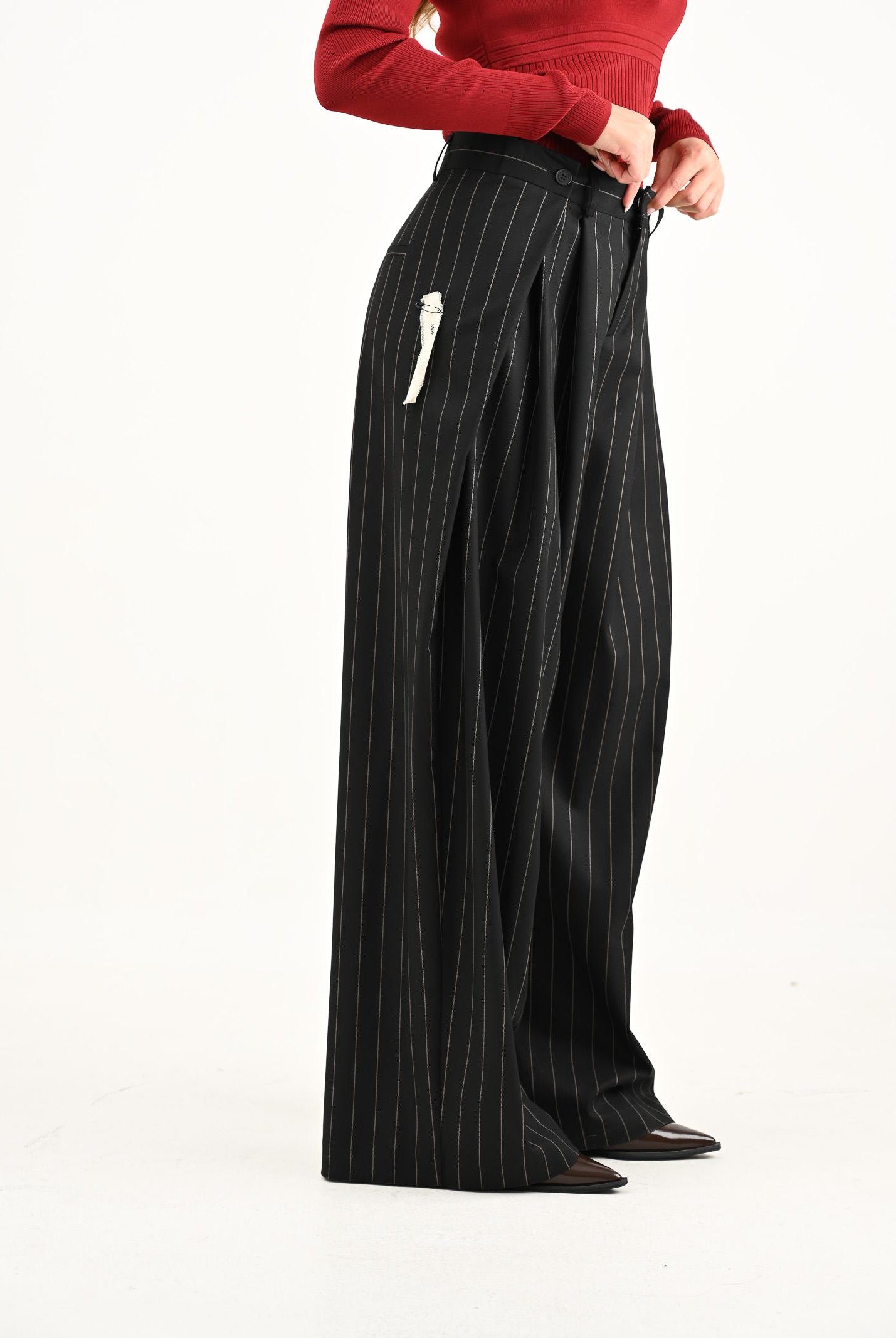 MAR DE MARGARITAS Pantalone Ashton nero da donna MMABW01397 NE01 Mar de margaritas