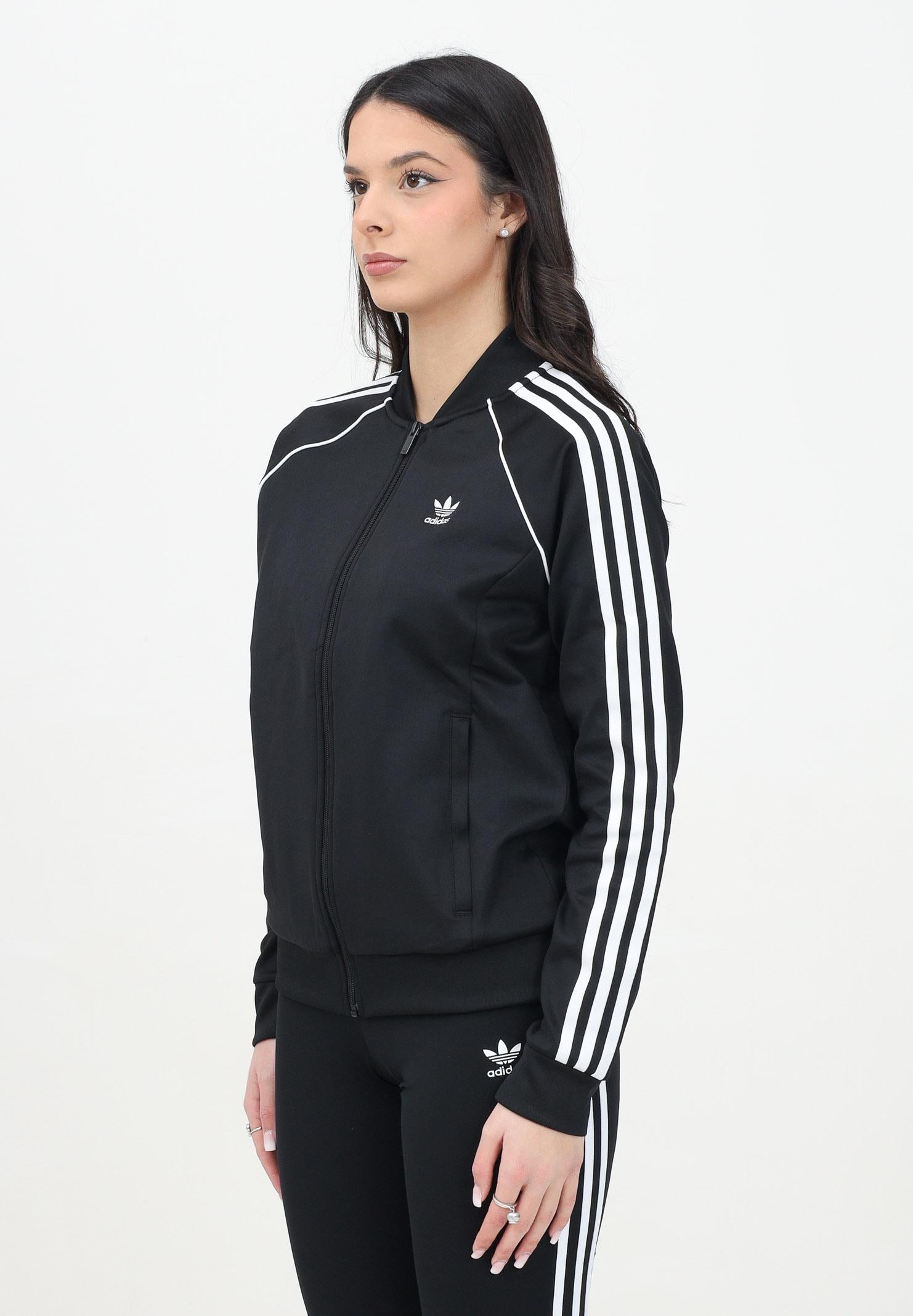 ADIDAS ORIGINALS Felpa con zip Adicolor Classics SST nera da donna IK4034 . ADIDAS ORIGINALS