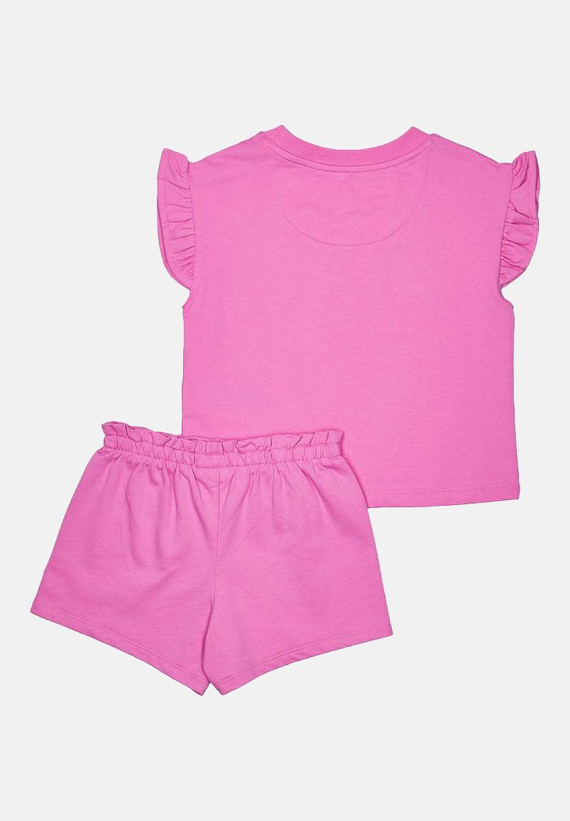 NIKE Completino fucsia da bambina con logo 36N024 AFN NIKE