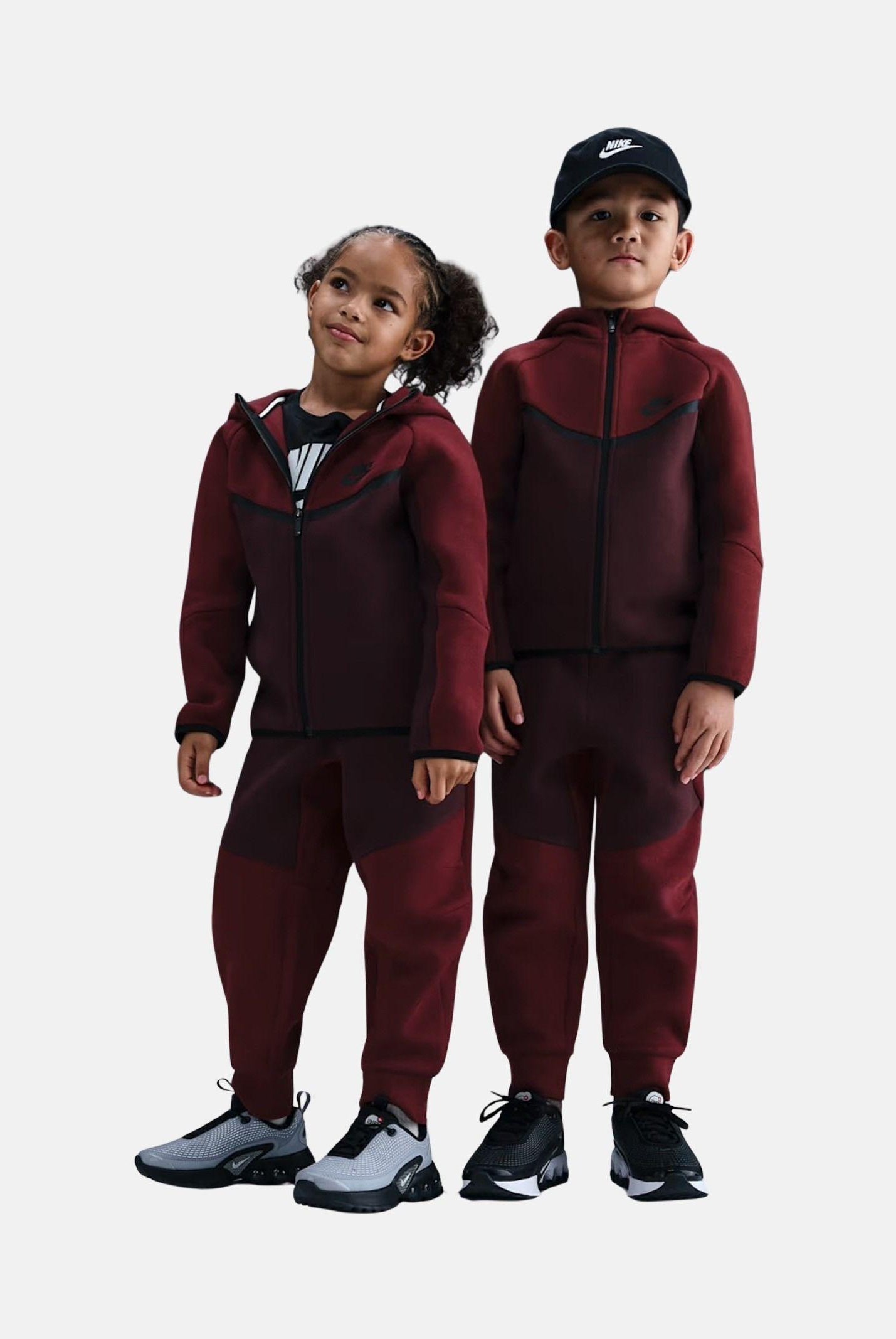 NIKE Tuta Tech Fleece bordeaux per bambino e bambina 86M880 RD0 NIKE