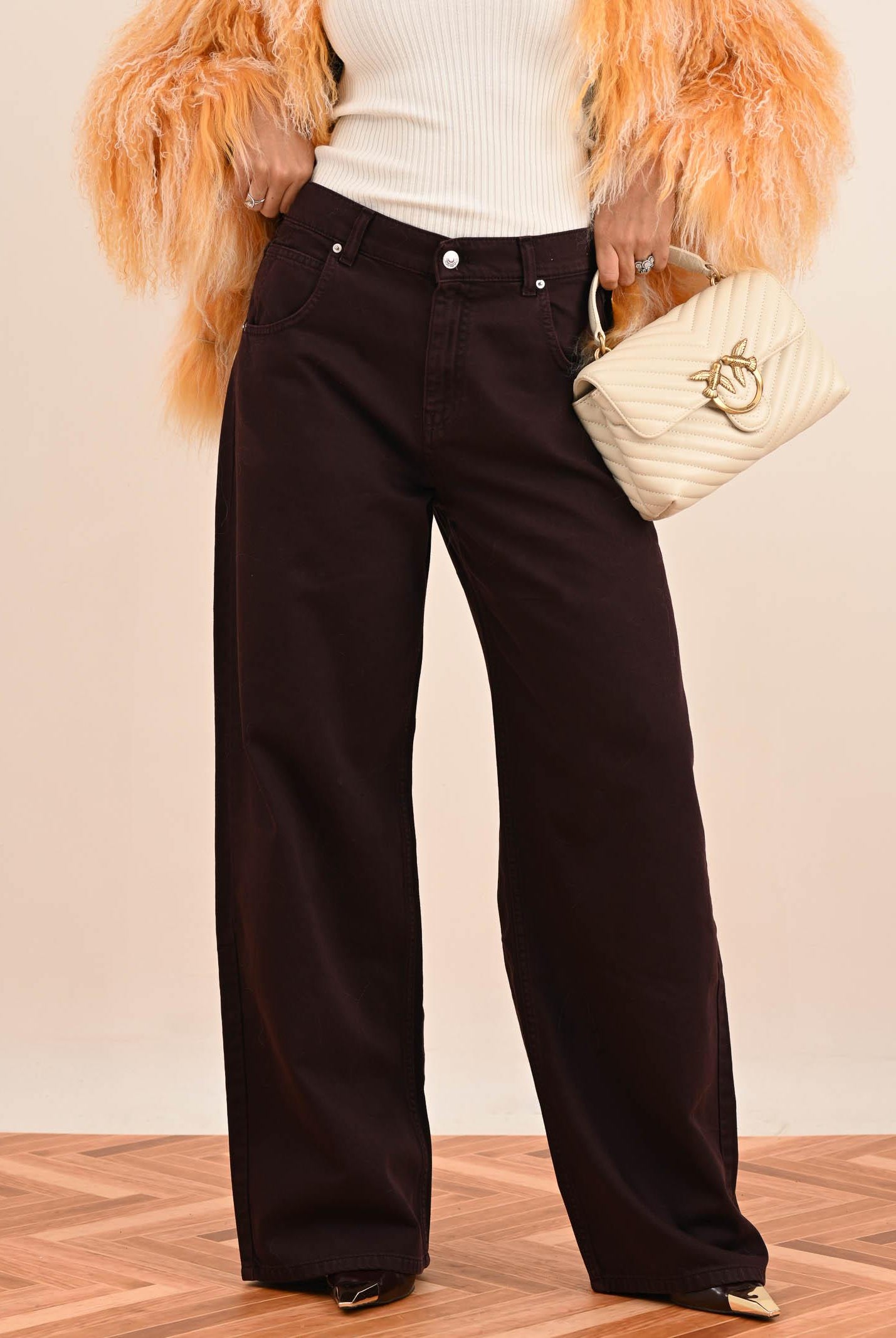 VICOLO Jeans Mia marrone da donna DF5109 BO VICOLO