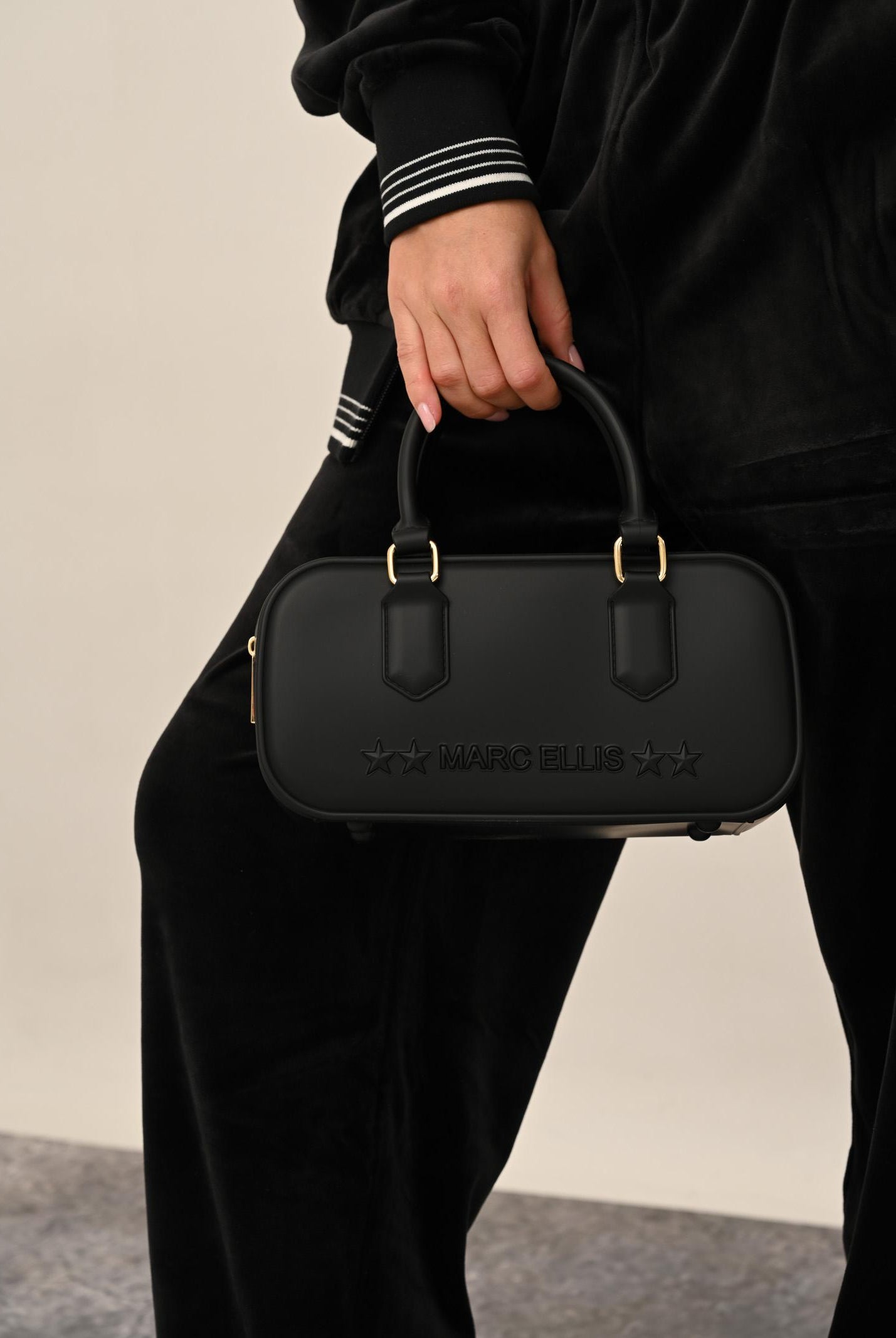 MARC ELLIS Borsa a mano FLAT STITCH 25 nera da donna FLAT-STICH25 BLLIGO MARC ELLIS