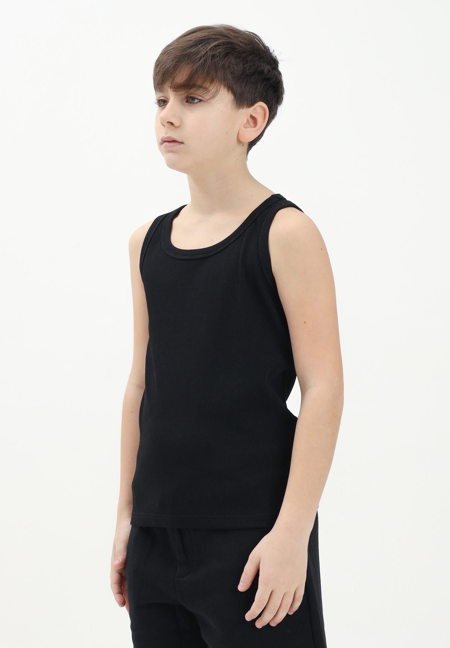 DSQUARED2 Canotta nera per donna, ragazzi e bambini con stampa logo DQ2783D0A2C DQ900 DSQUARED2