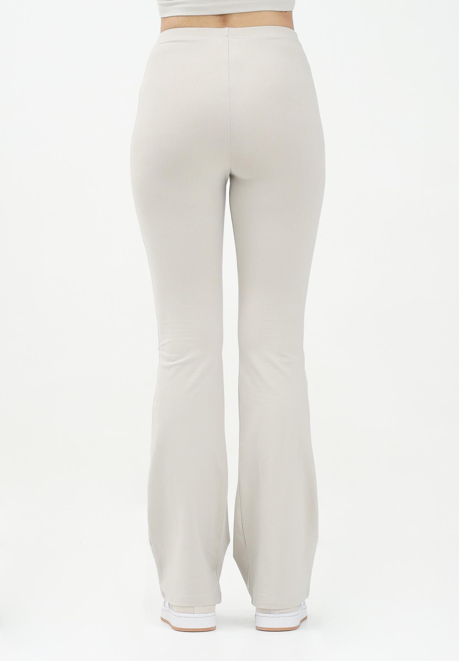 ADIDAS PERFORMANCE Leggings sportivo Essentials Small Logo Flared beige da donna JD3072 . ADIDAS PERFORMANCE