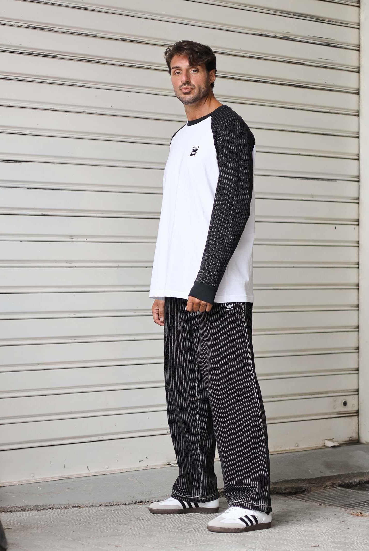 ADIDAS ORIGINALS Pantalone Wabash Loose Chino nero da uomo JW0180 ADIDAS ORIGINALS