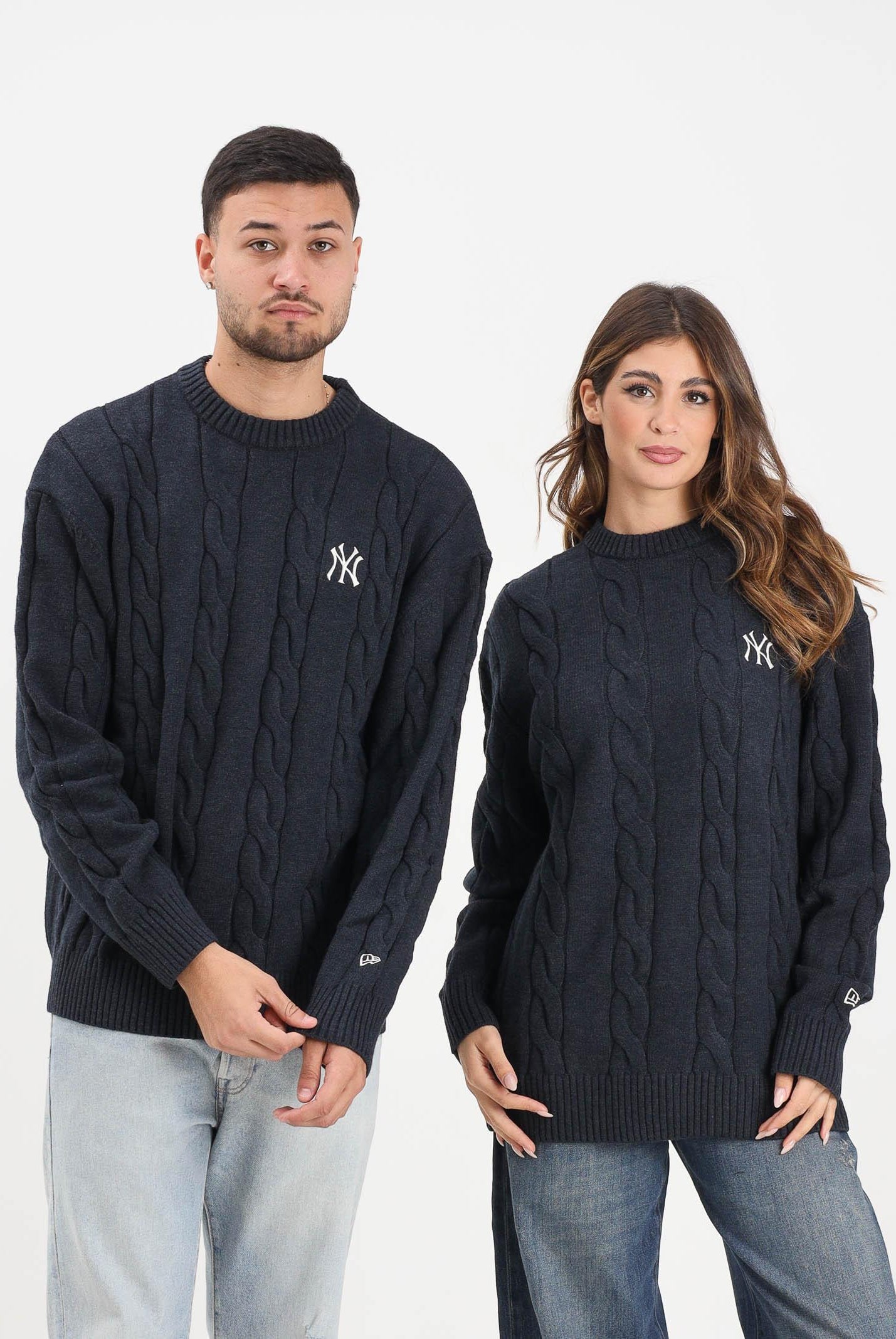 NEW ERA Maglioncino girocollo New York Yankees MLB blu per uomo e donna 60758748 NEW ERA