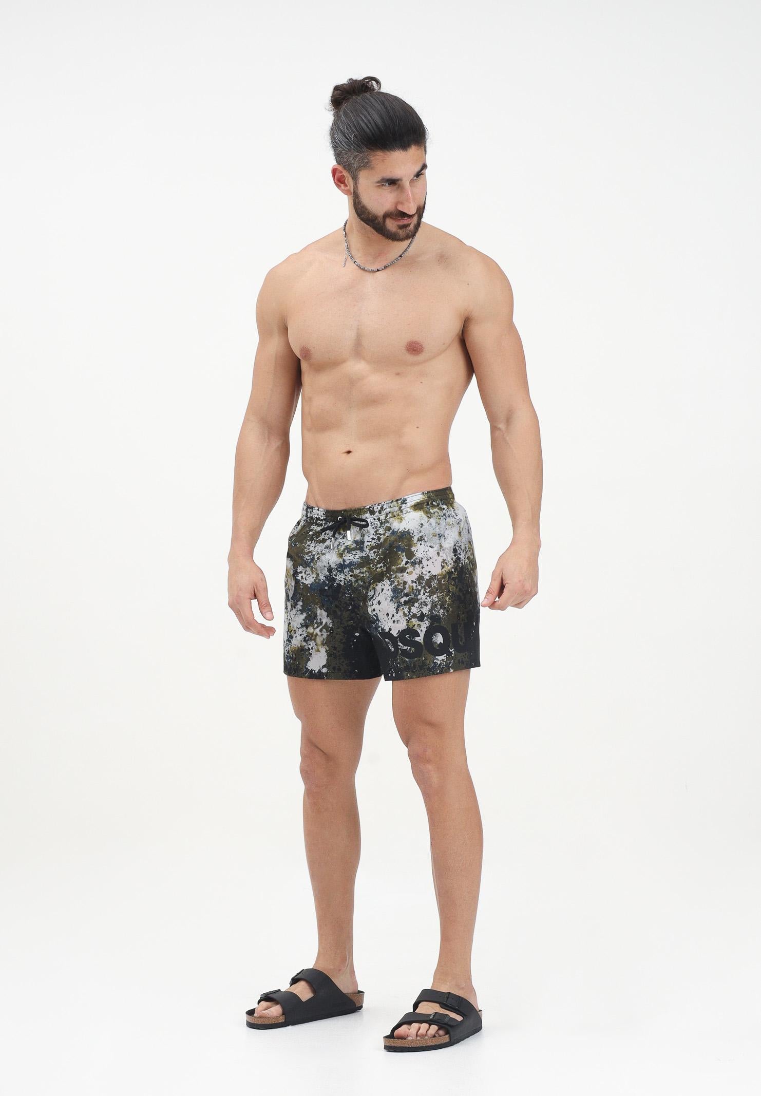 DSQUARED2 Shorts mare Canadian Camouflage multicolore da uomo D7B8P6120 308 DSQUARED2