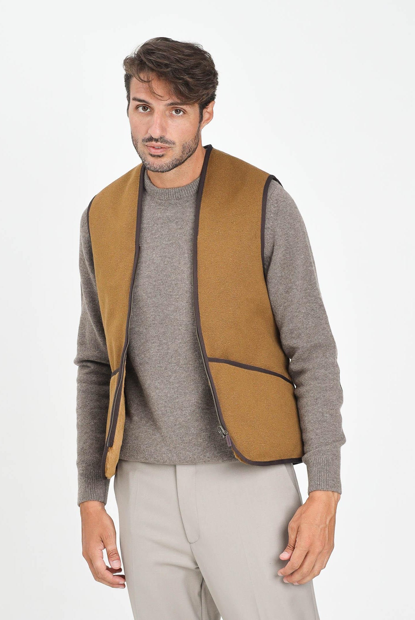 BARBOUR Smanicato marrone da uomo progettato per essere inserito all'interno delle giacche Bedale 252MMLI0004 BR31 BARBOUR