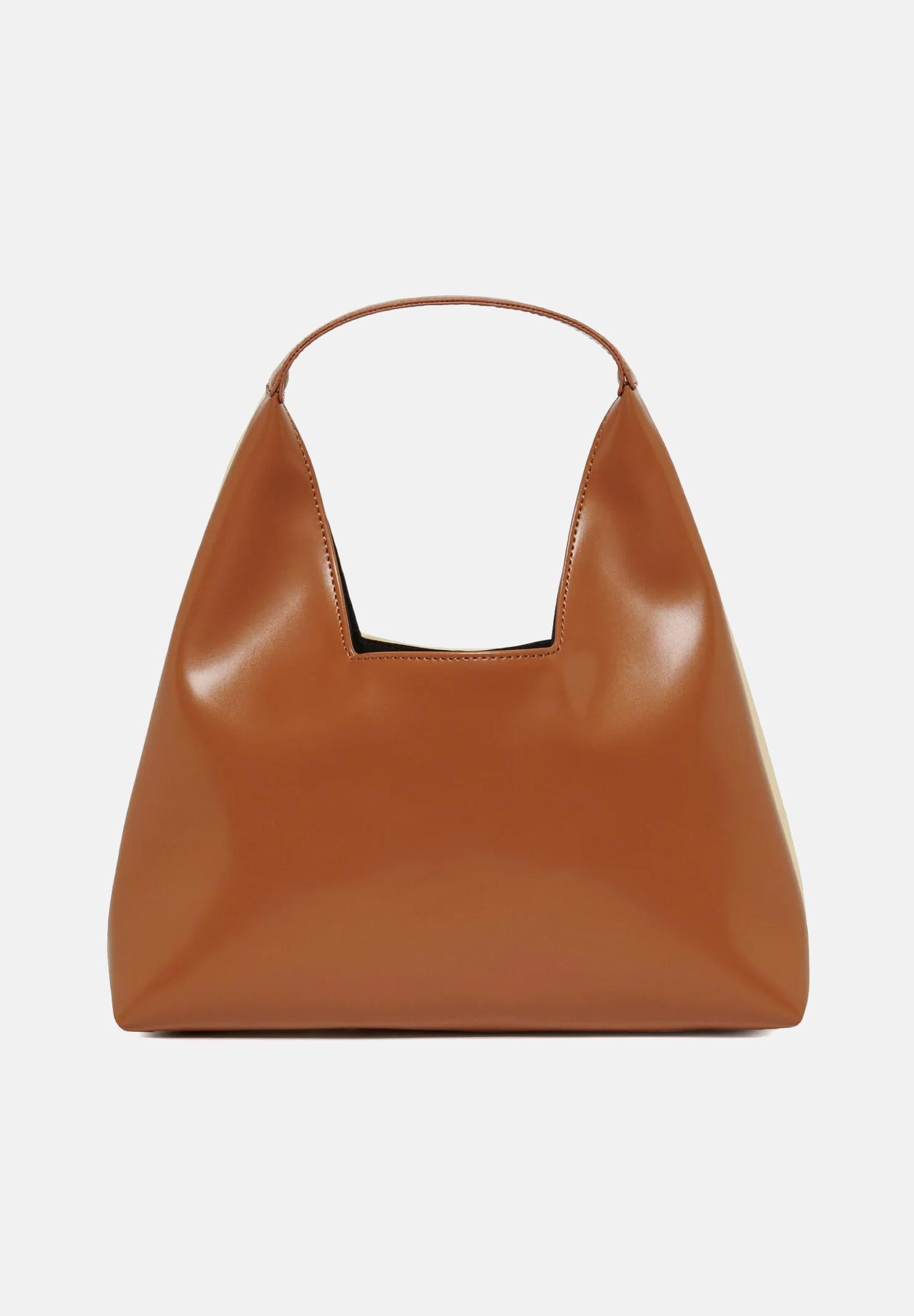 MARNI Borsa a mano Diamond beige e cuoio da donna con motivo floreale ricamato M01837M00TK 0M105 MARNI