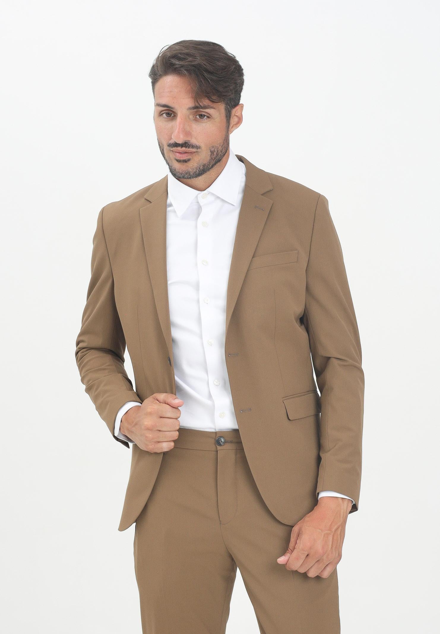 SELECTED HOMME Giacca monopetto marrone da uomo 16087824 Ermine SELECTED HOMME