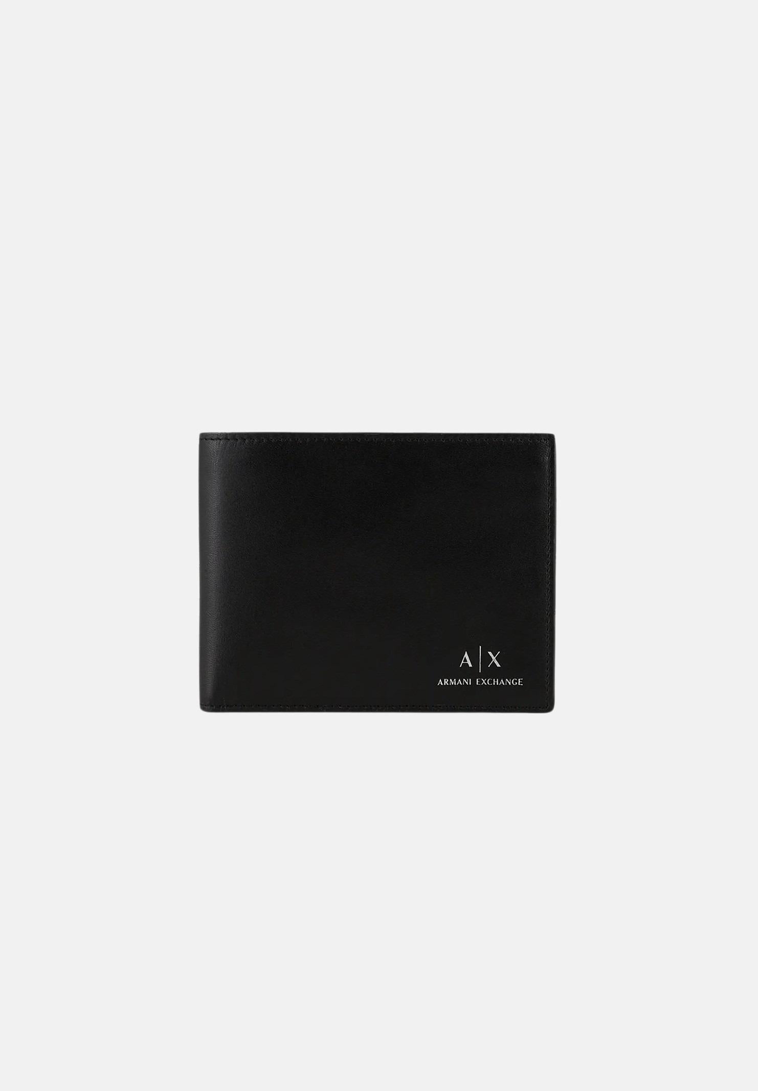 ARMANI EXCHANGE Portafogli nero da uomo con logo 958098CC845 00020 ARMANI EXCHANGE