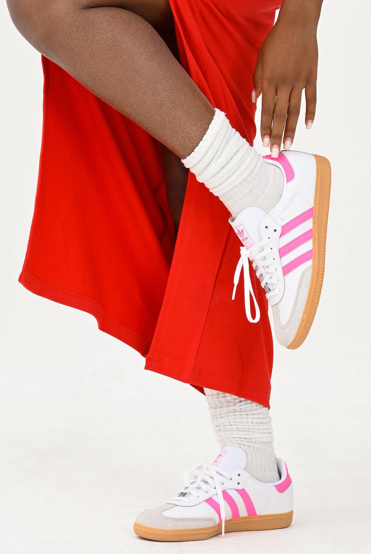 ADIDAS ORIGINALS Sneakers Samba OG bianche e fluo da donna JQ2831 ADIDAS ORIGINALS