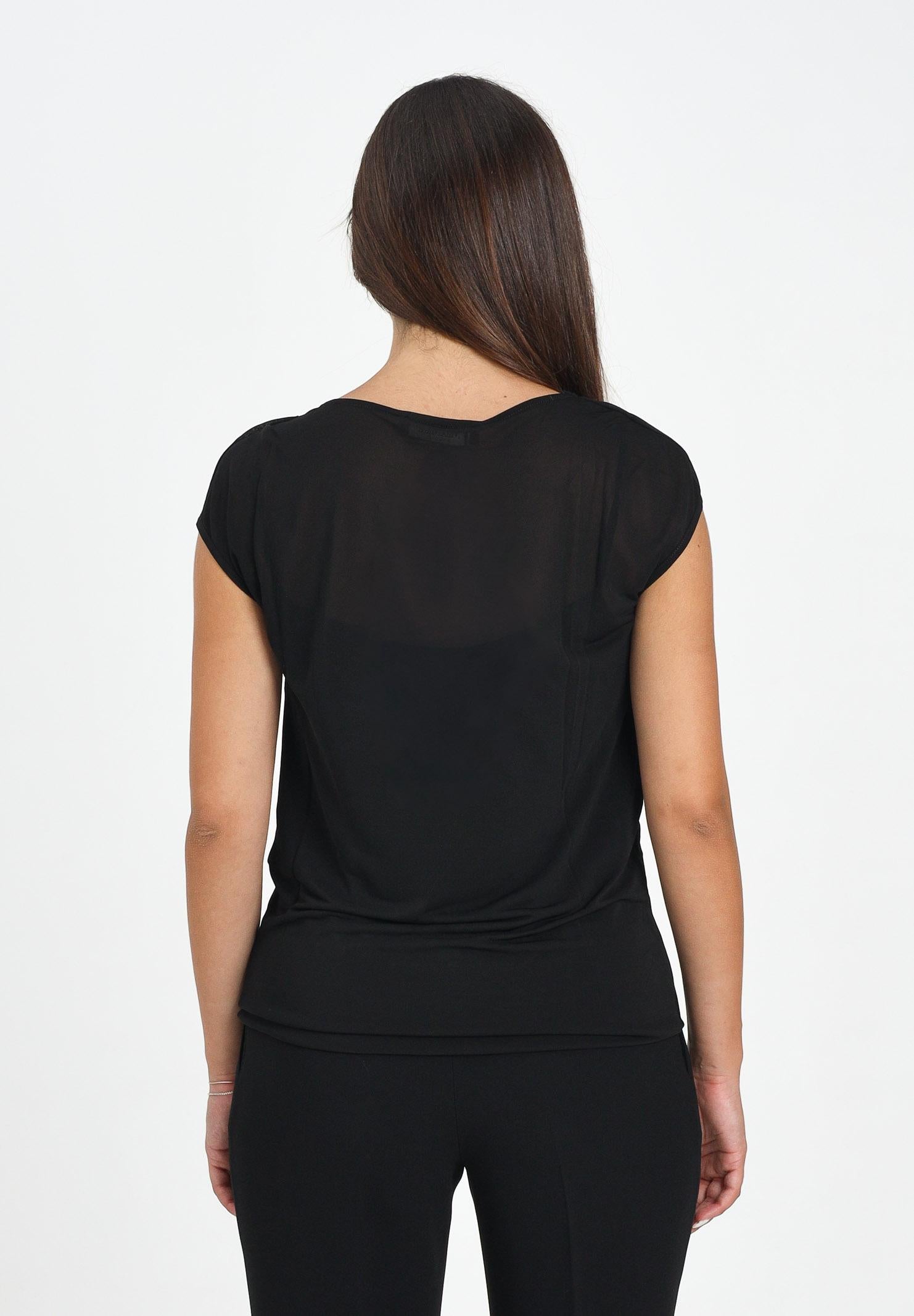 MAX MARA Blusa smanicata Ovest nera da donna 2526946011600 003 MAX MARA