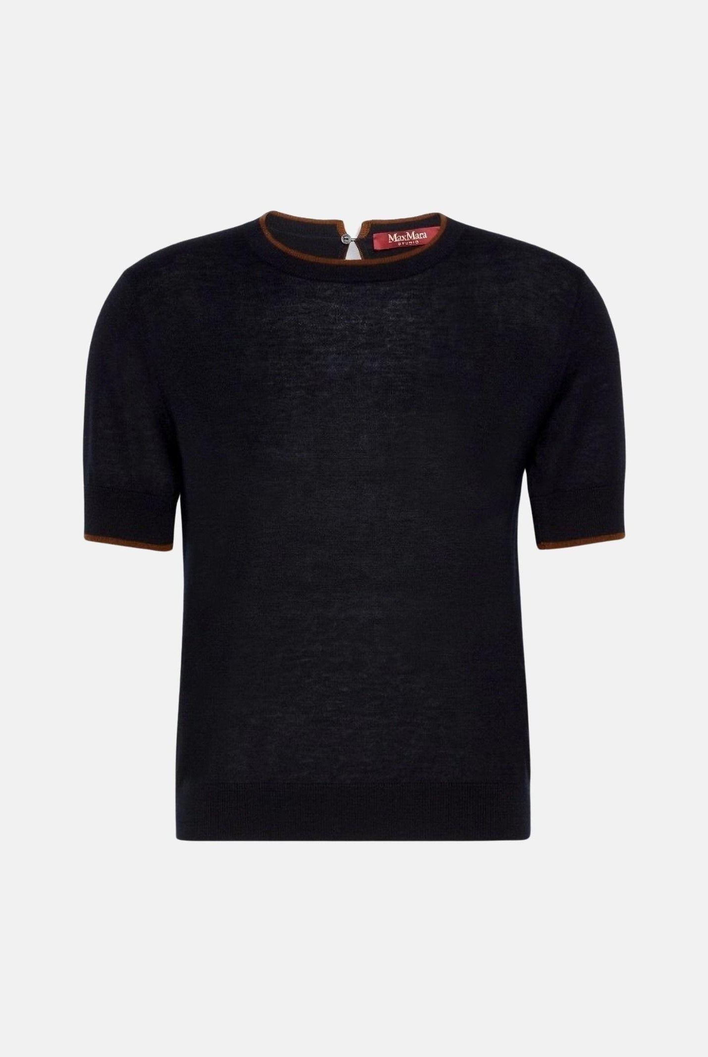 MAX MARA Maglia blu in filato di lana e seta MSTAGENDA da donna 2626366081600 014 MAXMARA