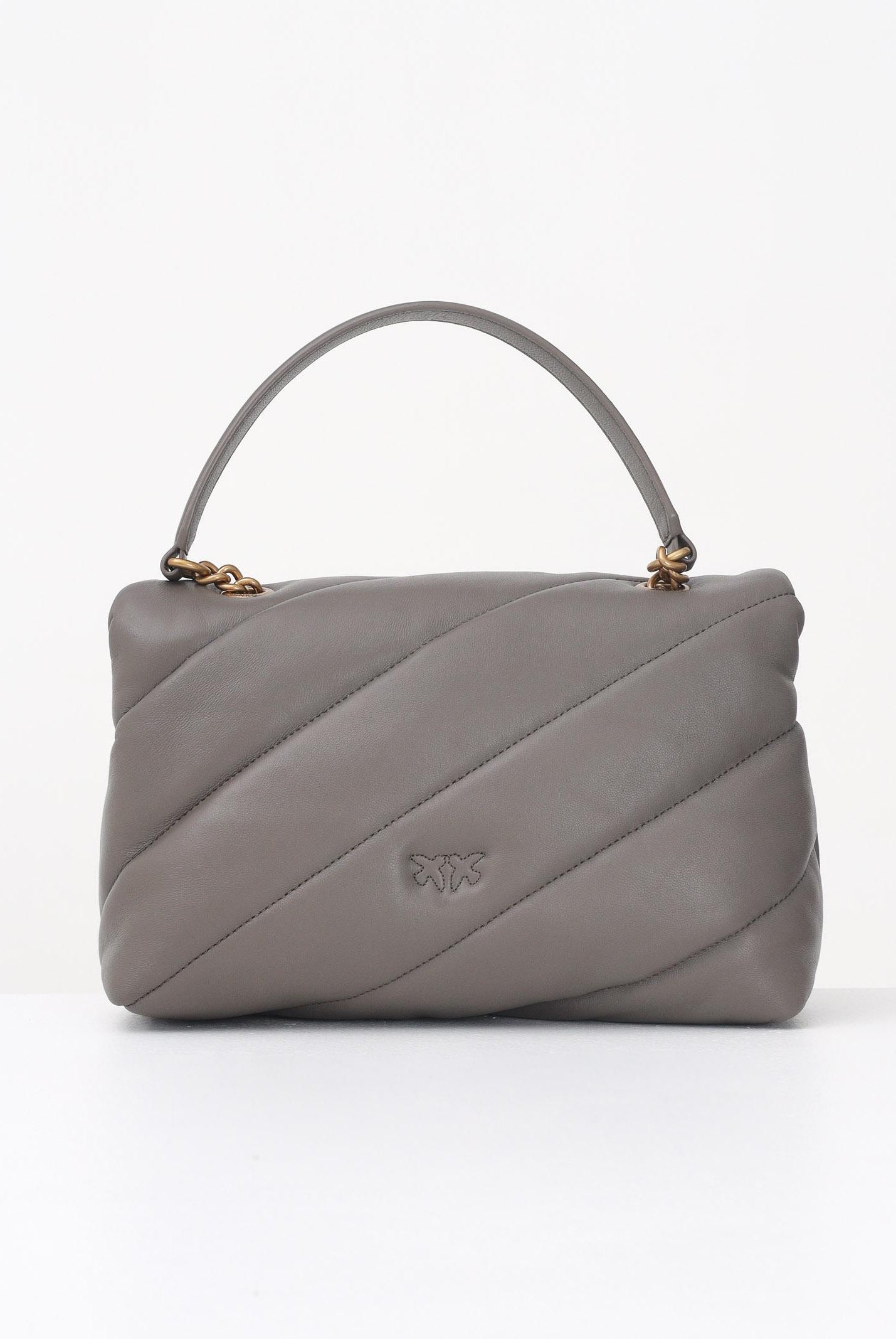 PINKO Borsa a tracolla Classic Love Bag Puff grigio asfalto da donna 100038A0F2 K33Q PINKO