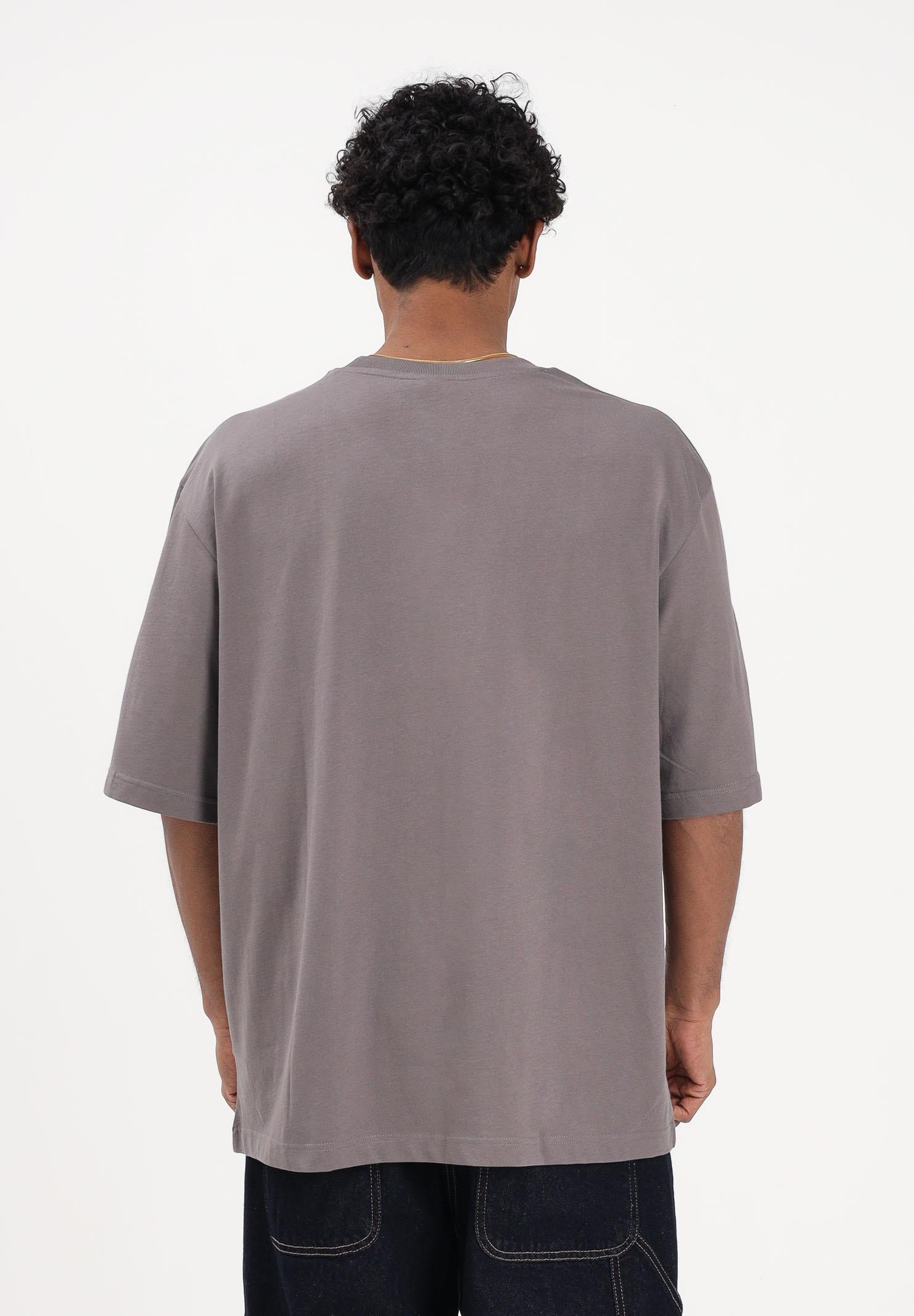 ADIDAS ORIGINALS T-shirt a manica corta ADICOLOR 3-STRIPES OVERSIZED grigia da uomo KE1591 . ADIDAS ORIGINALS