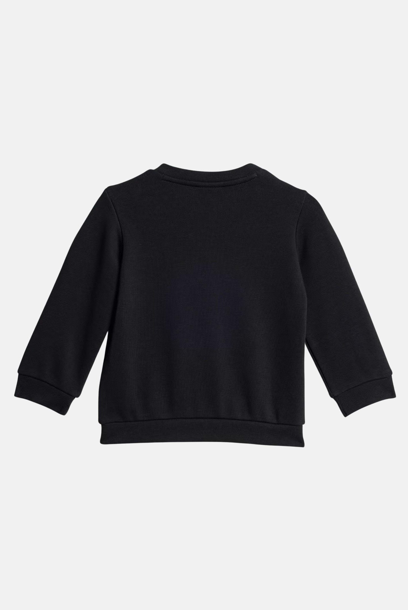 ADIDAS ORIGINALS Tuta Trefoil Crew nera da neonato JW5299 . ADIDAS ORIGINALS