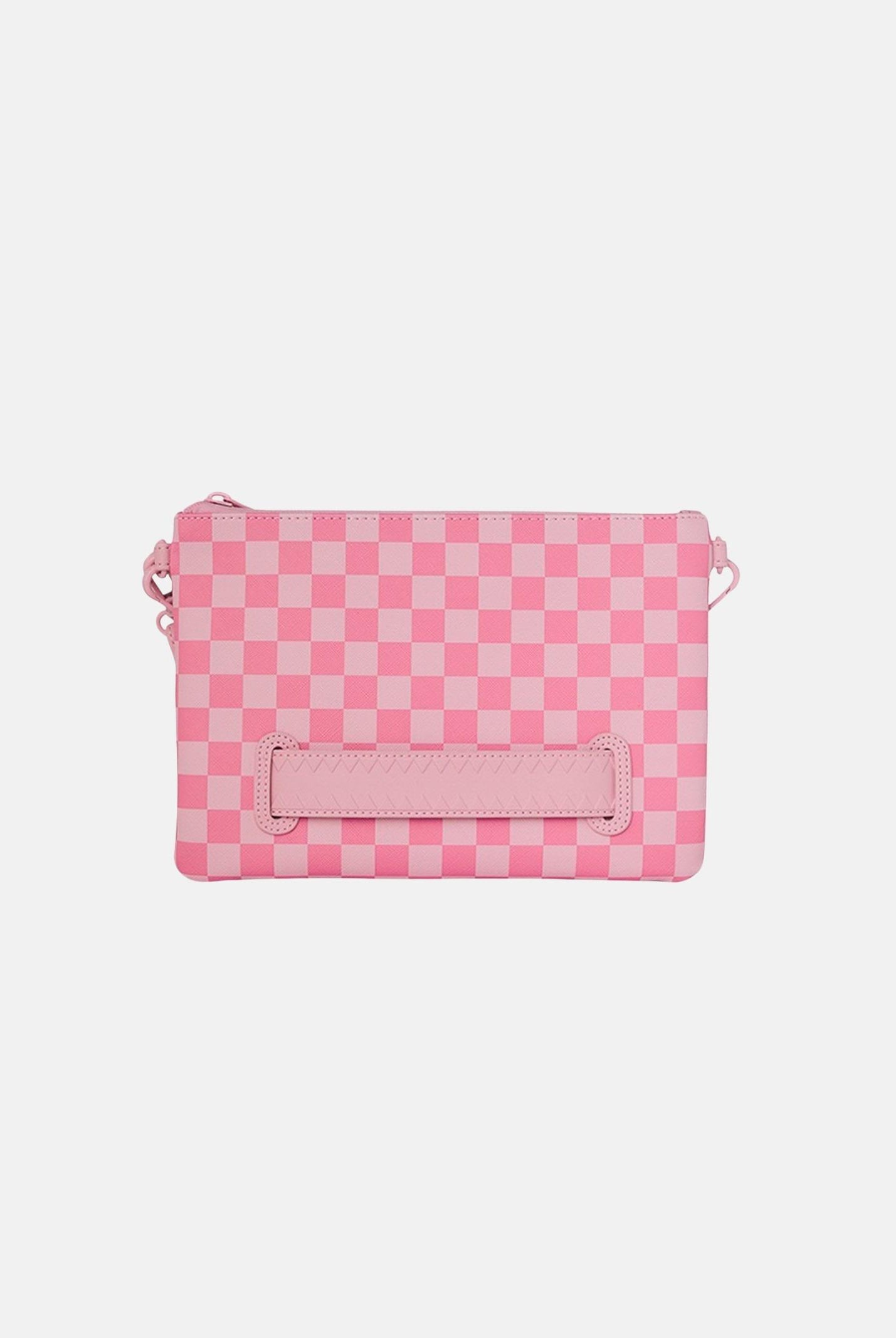 SPRAYGROUND Pochette Pink Sharks In Paris Patch rosa da donna 910B9014NSZ . SPRAYGROUND