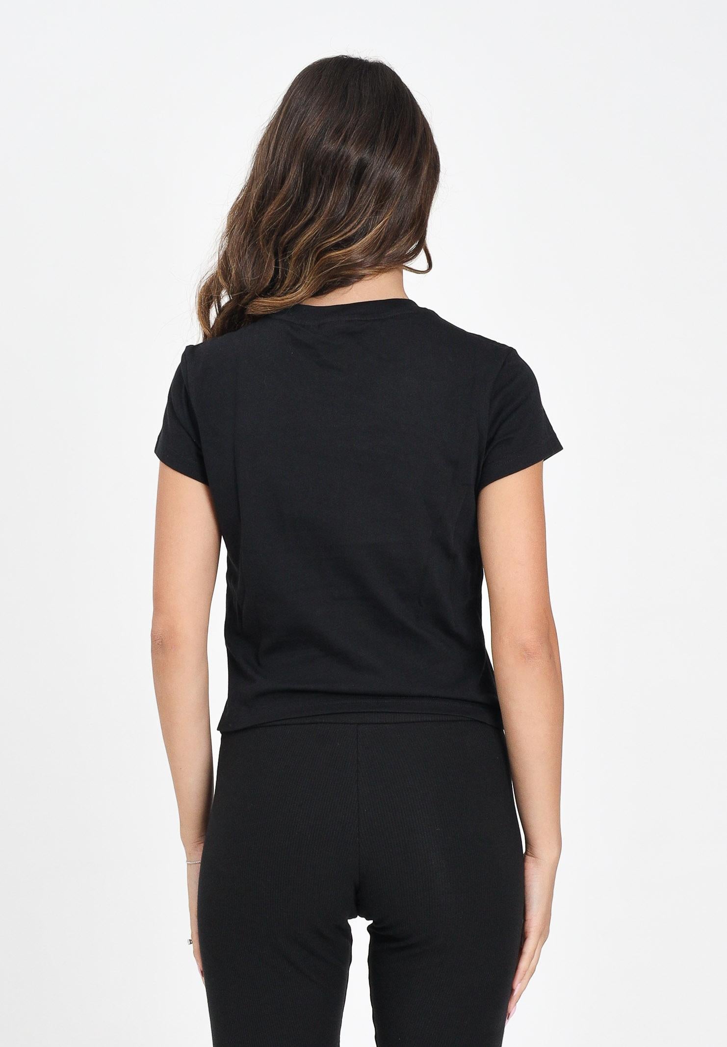 ADIDAS ORIGINALS T-shirt a manica corta Essentials Slim nera da donna IW5707 . ADIDAS ORIGINALS