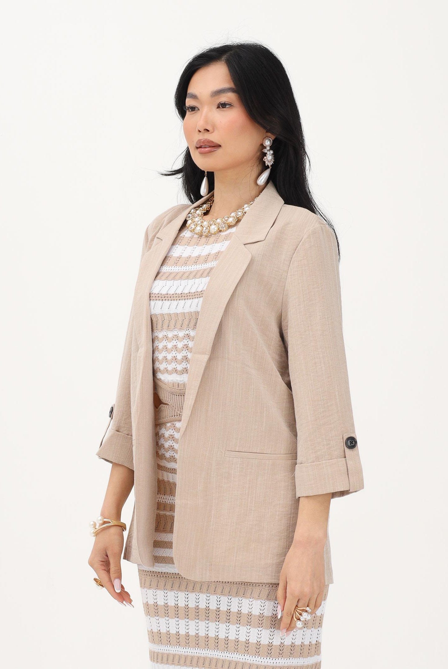 ONLY Giacca beige da donna 15308084 SAME ONLY