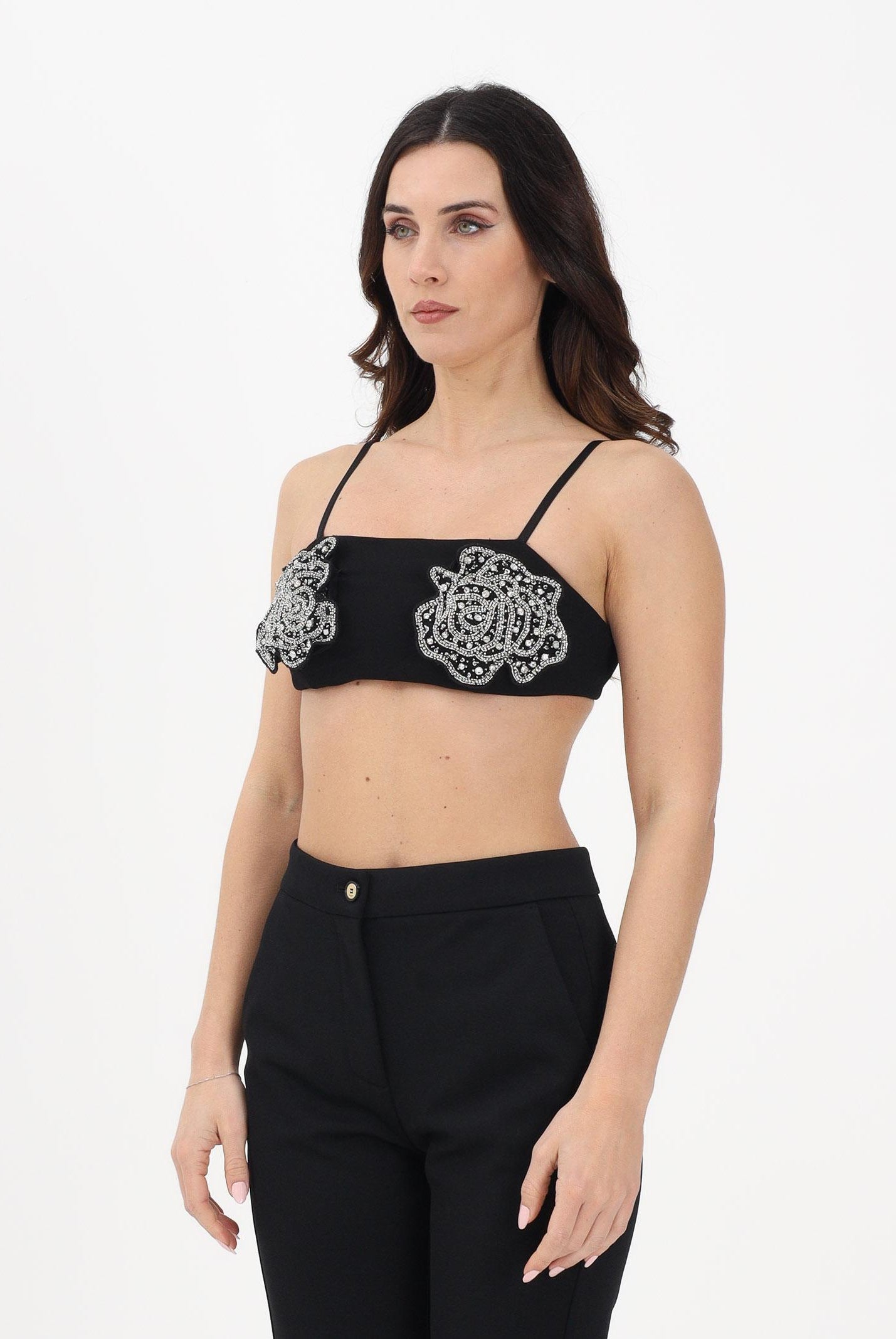 PINKO Bralette BARBABIETOLE nera da donna 106622A31P Z99 PINKO